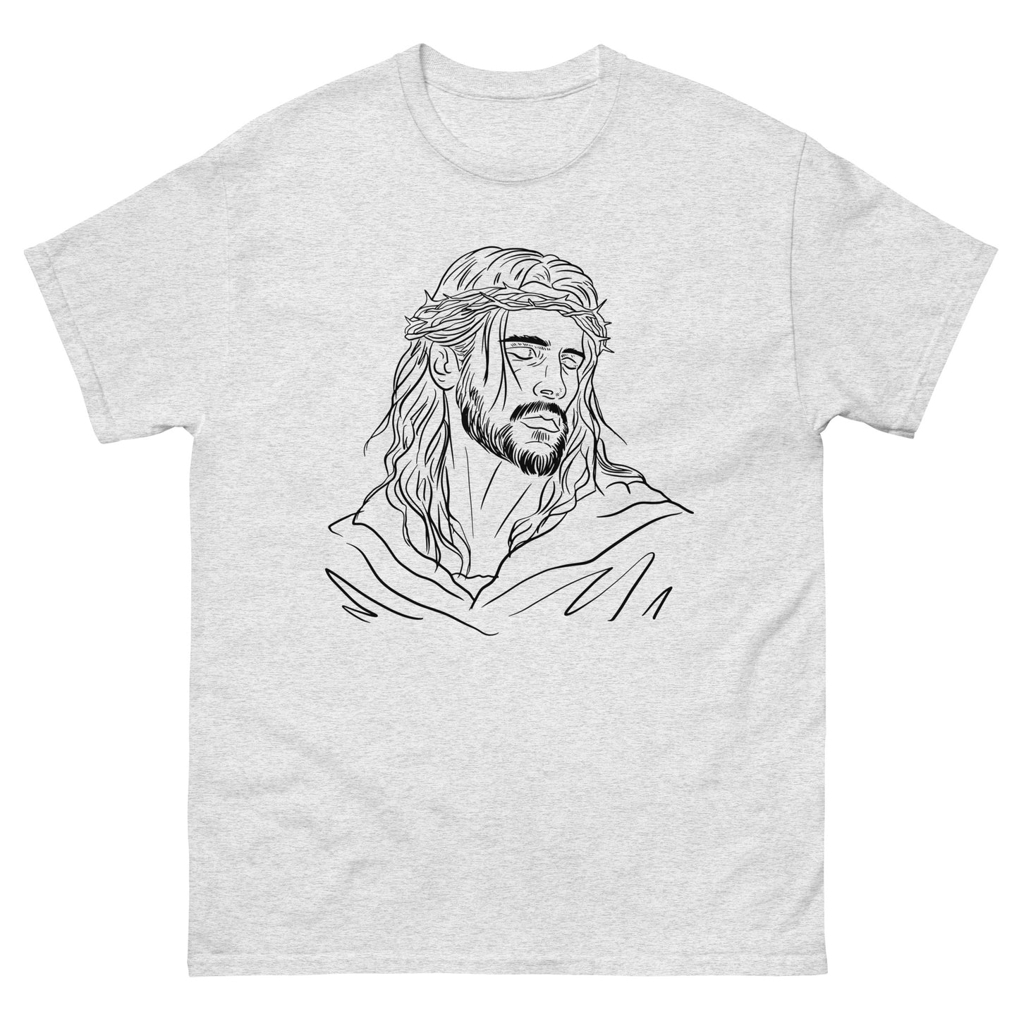 God Drawing (Black design) - Men's classic tee