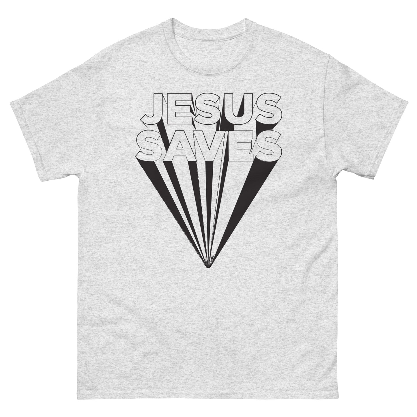 Jesus Saves (Black design - Men's classic tee