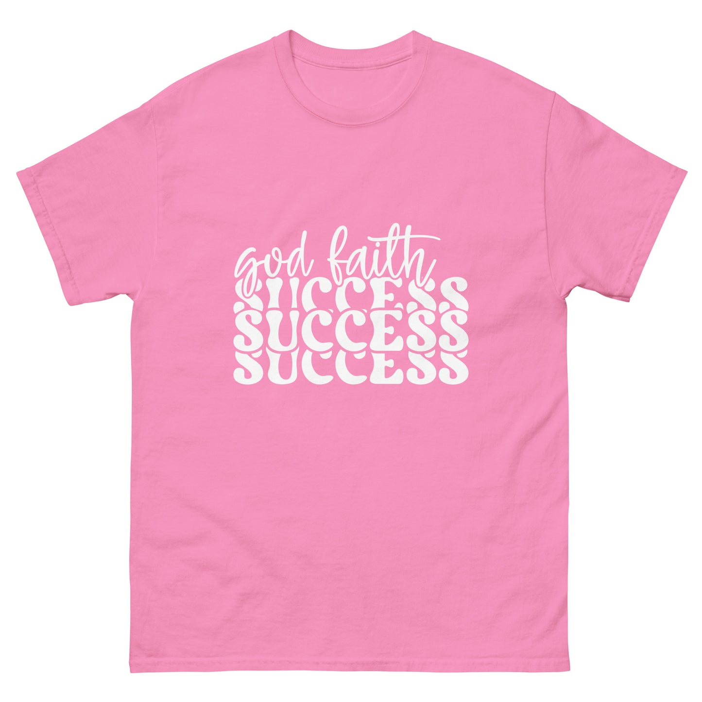 God faith success (White design) - Men's classic tee