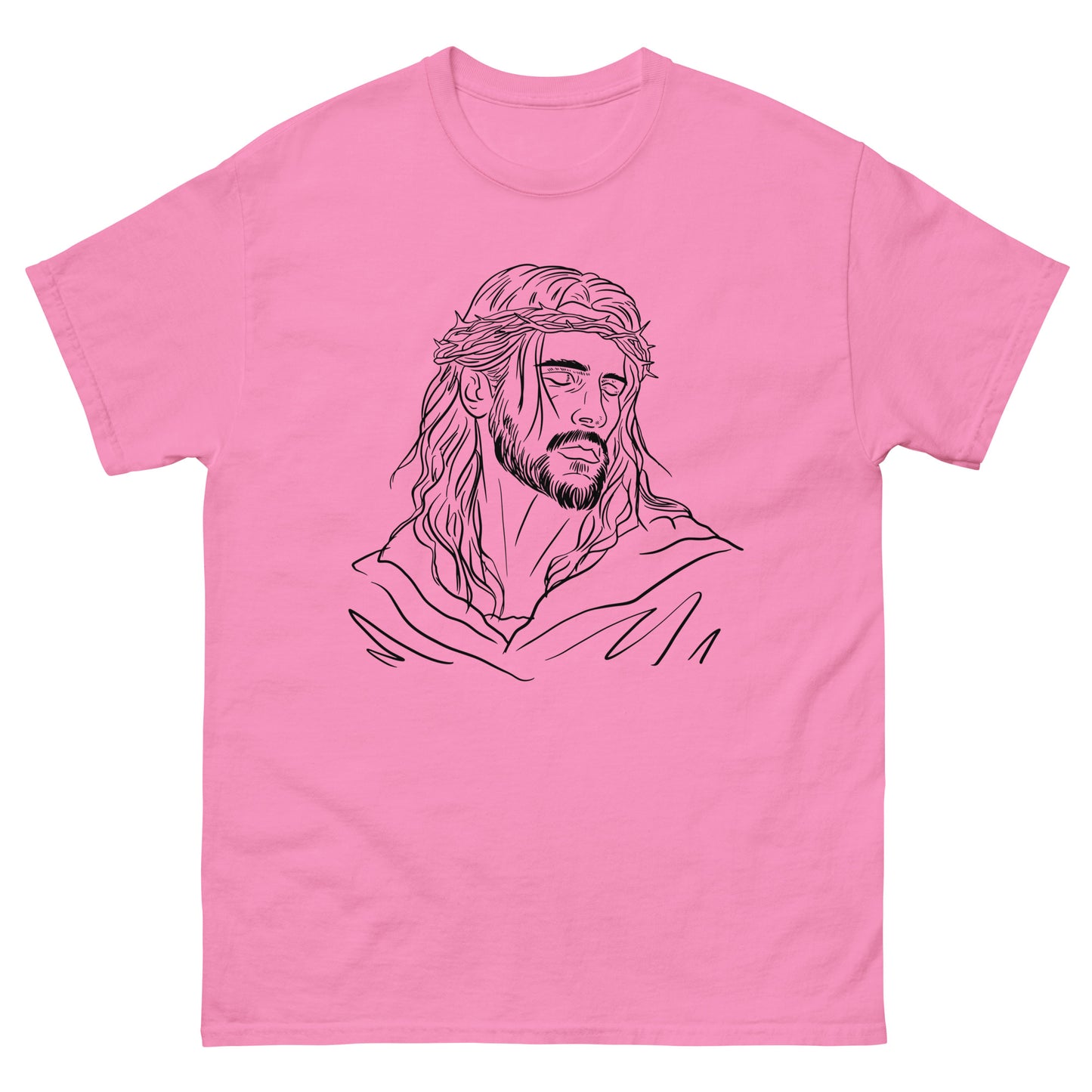 God Drawing (Black design) - Men's classic tee
