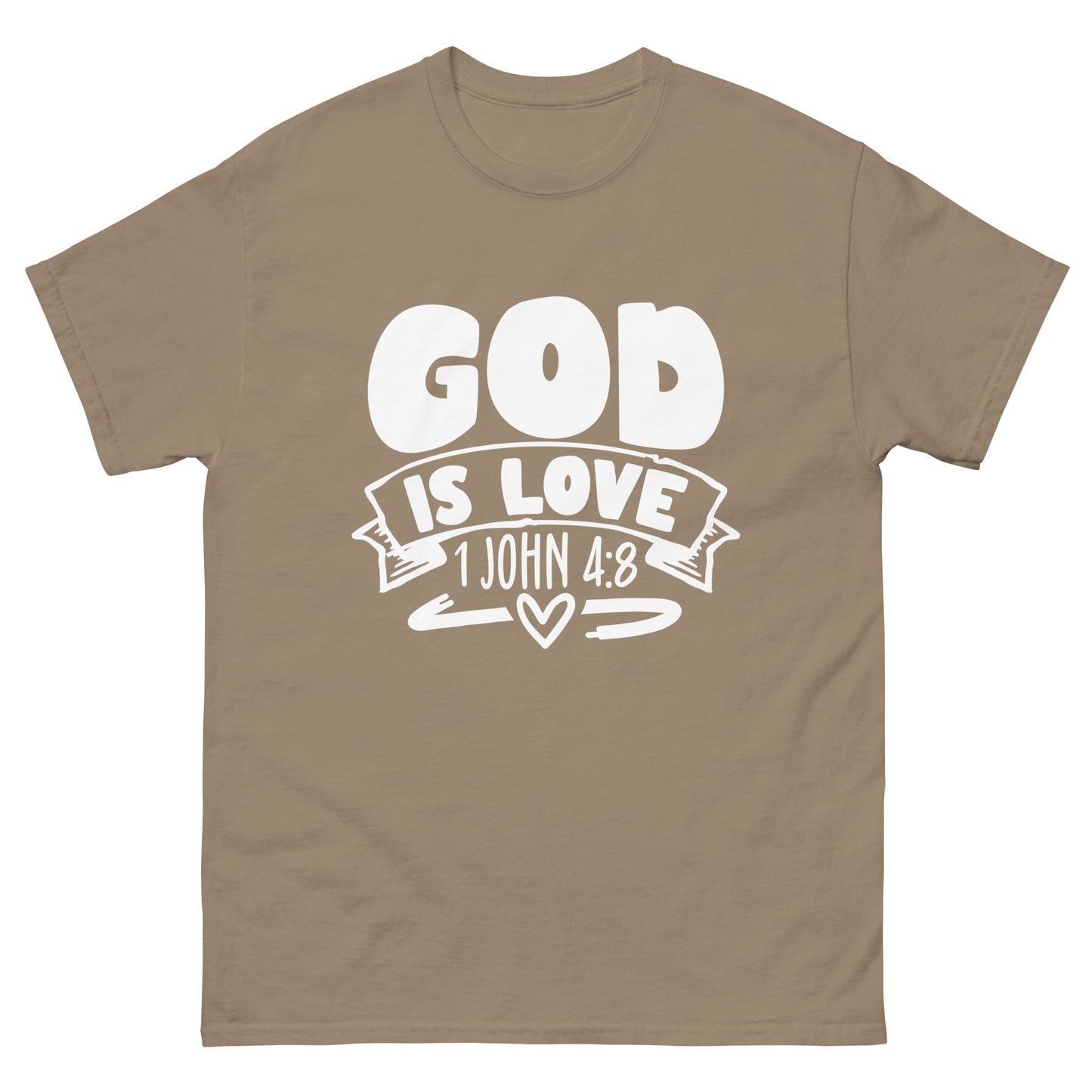 God is Love (White design) - Men's classic tee