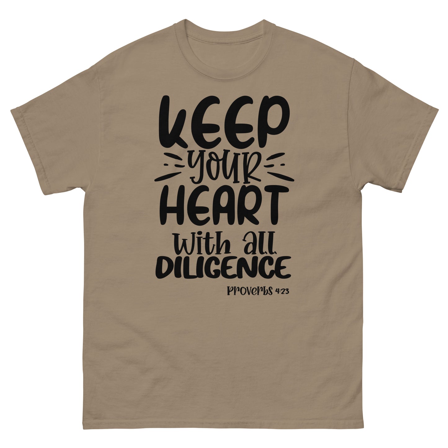 Keep Your Heart (Black design) - Men's classic tee
