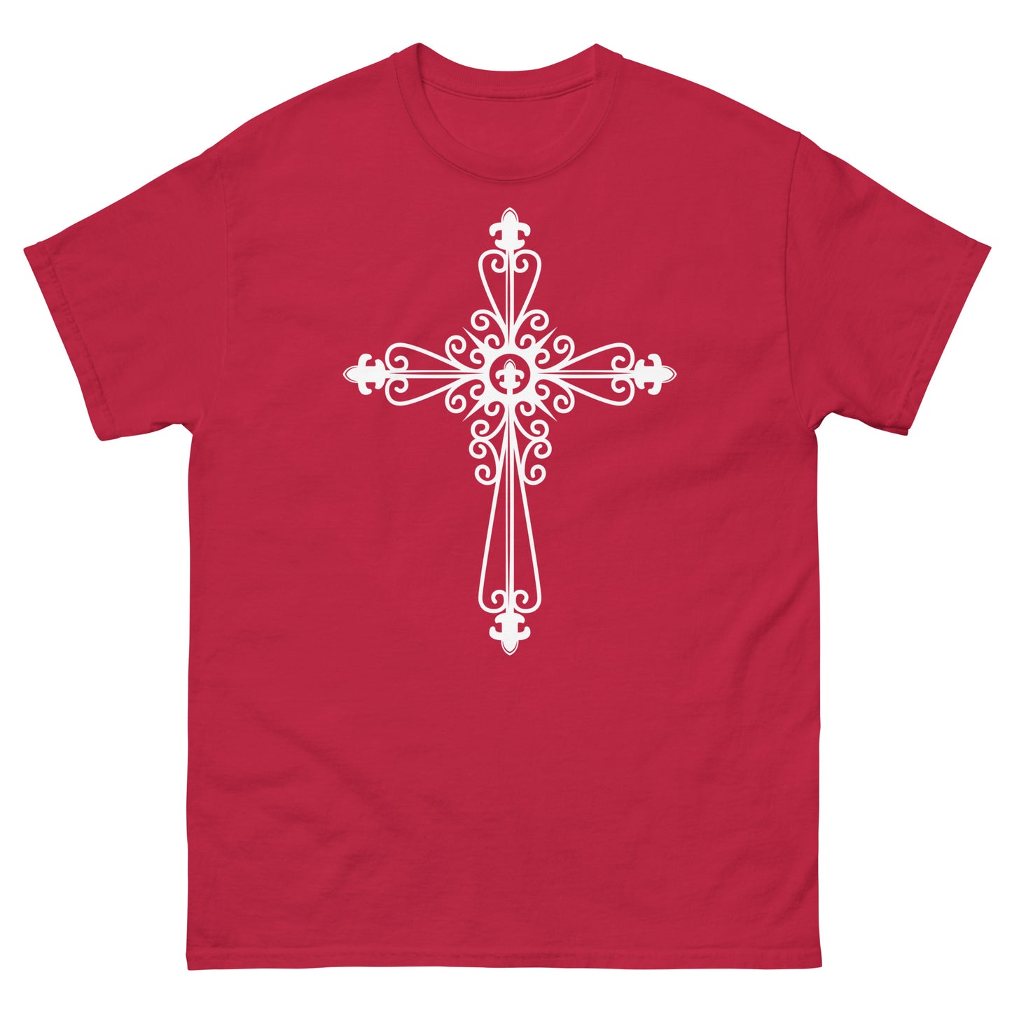 Faithful Cross (White design) - Men's classic tee