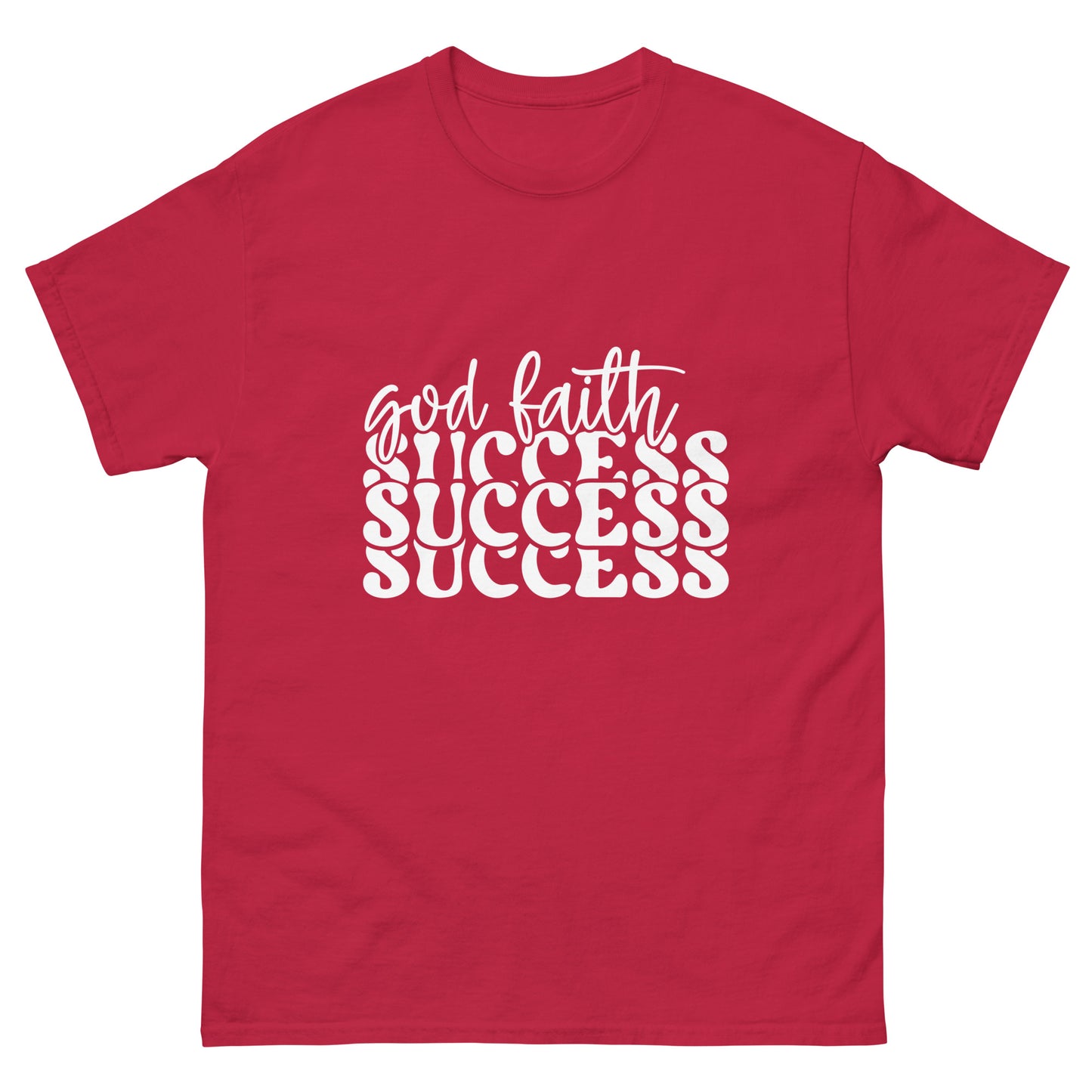 God faith success (White design) - Men's classic tee