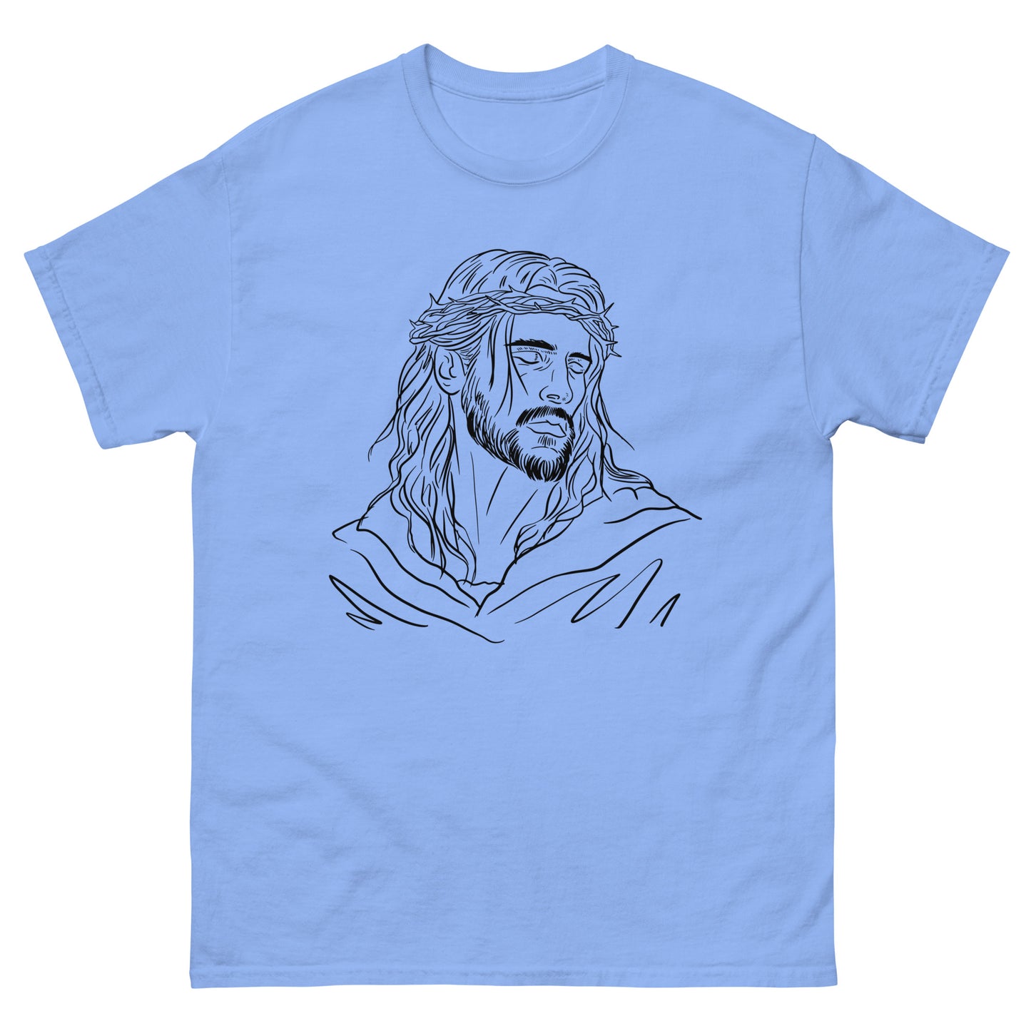 God Drawing (Black design) - Men's classic tee