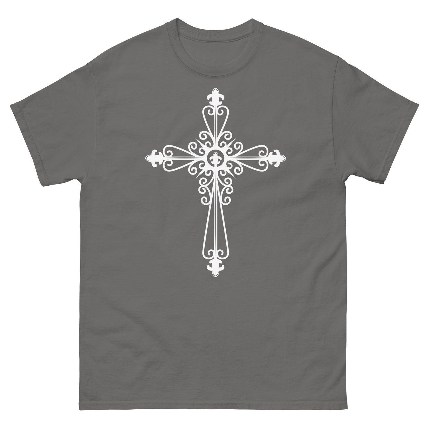 Faithful Cross (White design) - Men's classic tee