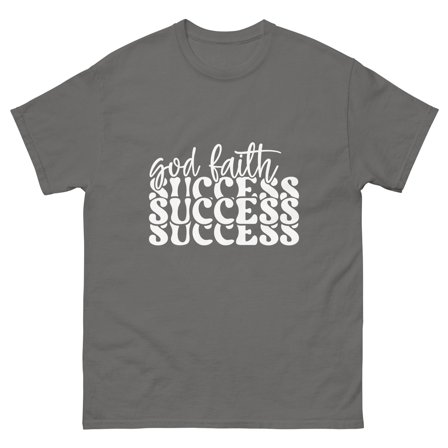 God faith success (White design) - Men's classic tee