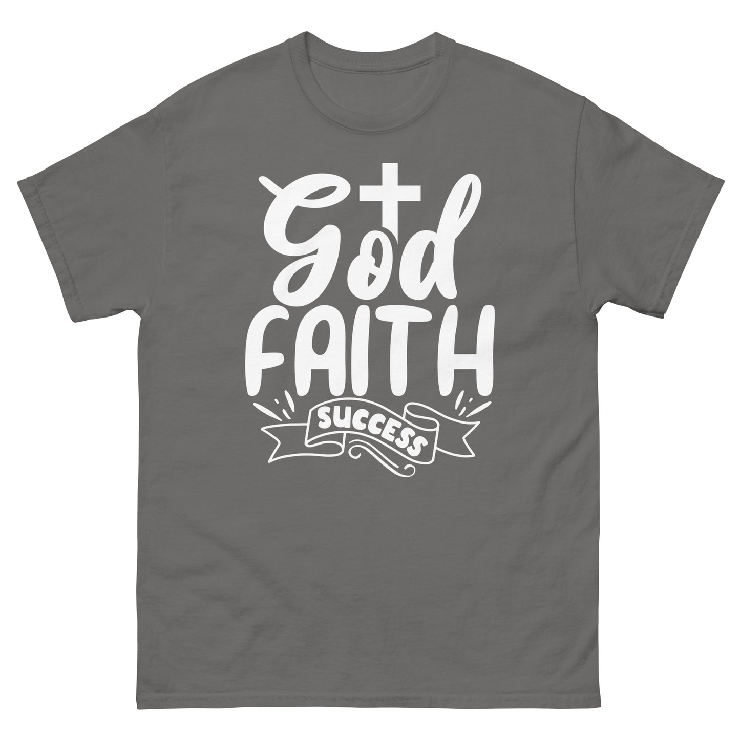 God Faith Success (White design) - Men's classic tee