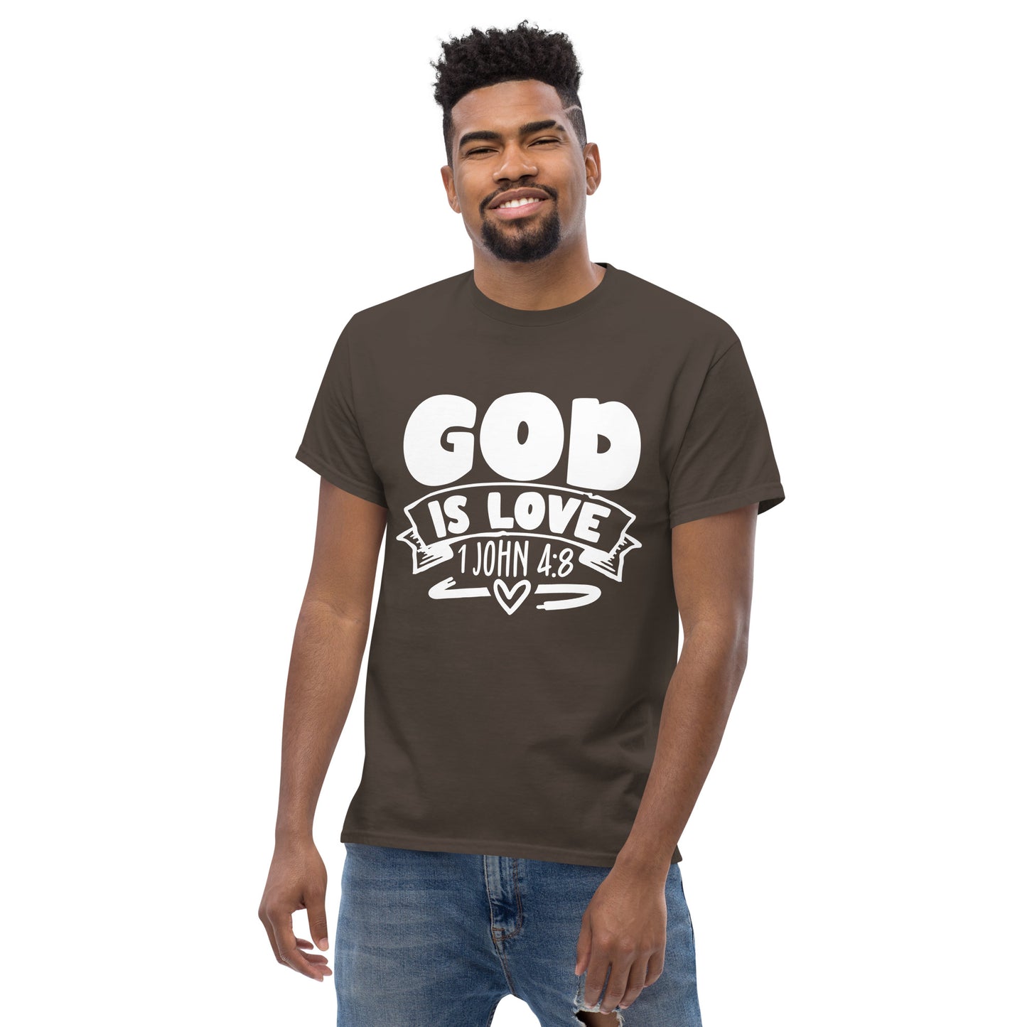 God is Love (White design) - Men's classic tee
