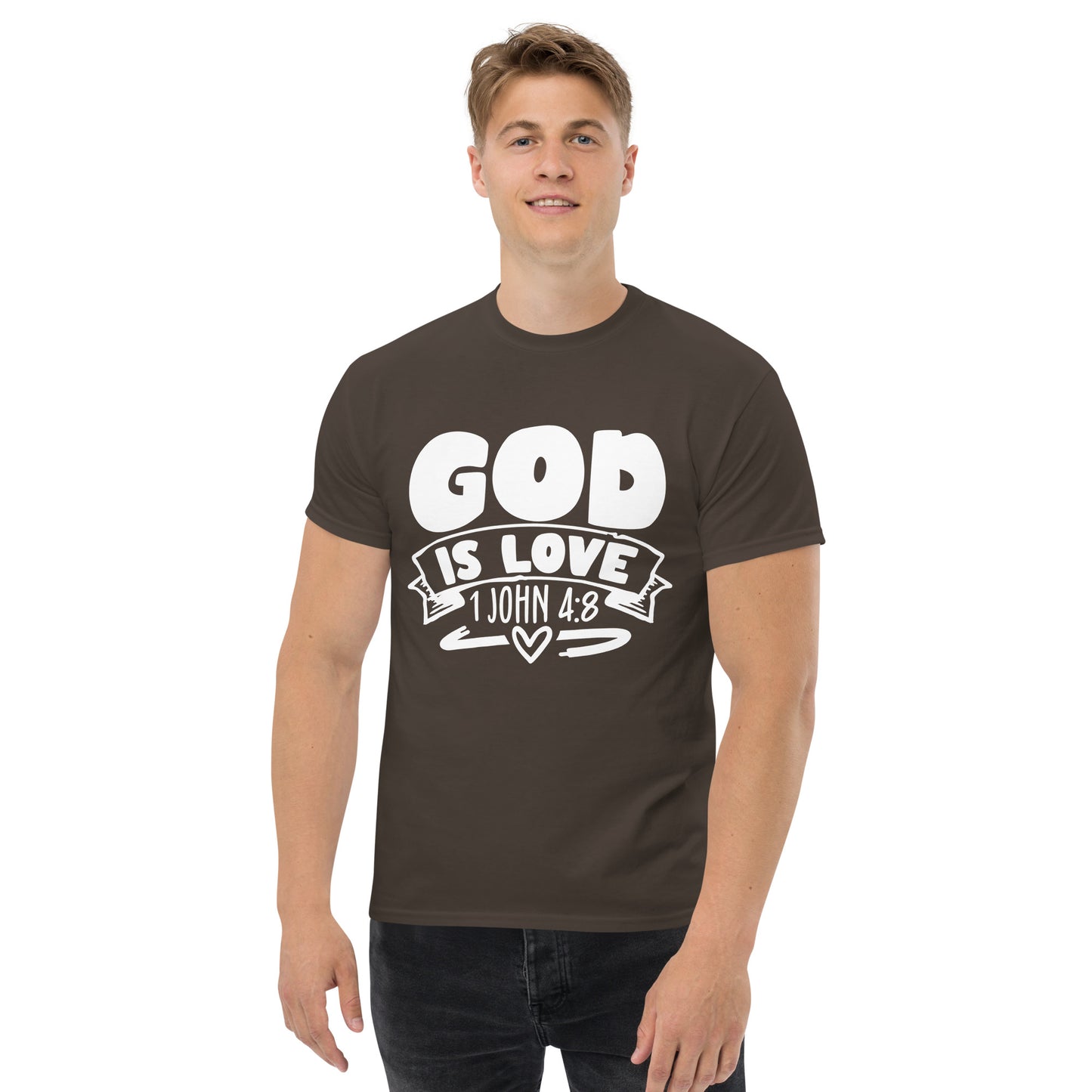 God is Love (White design) - Men's classic tee