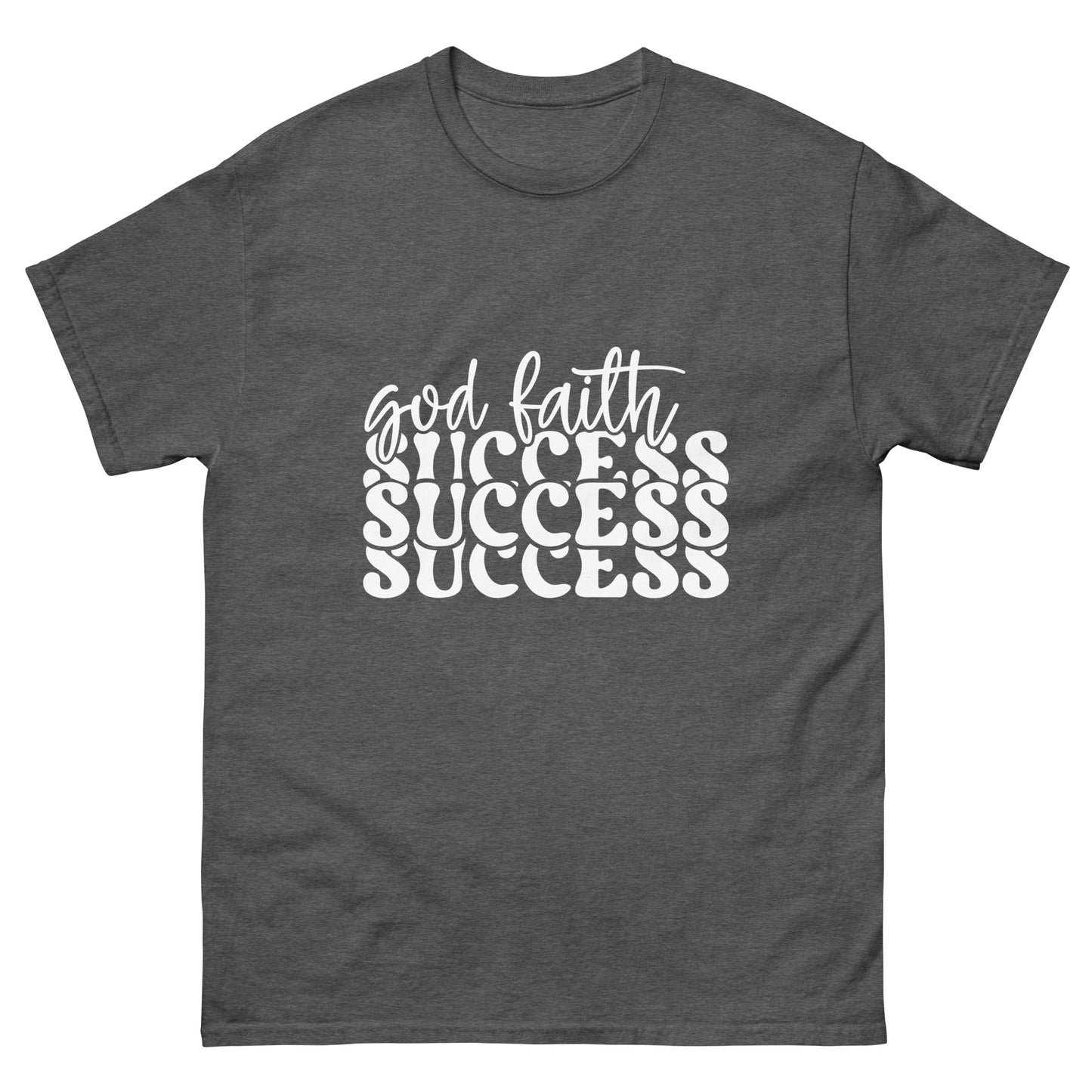 God faith success (White design) - Men's classic tee