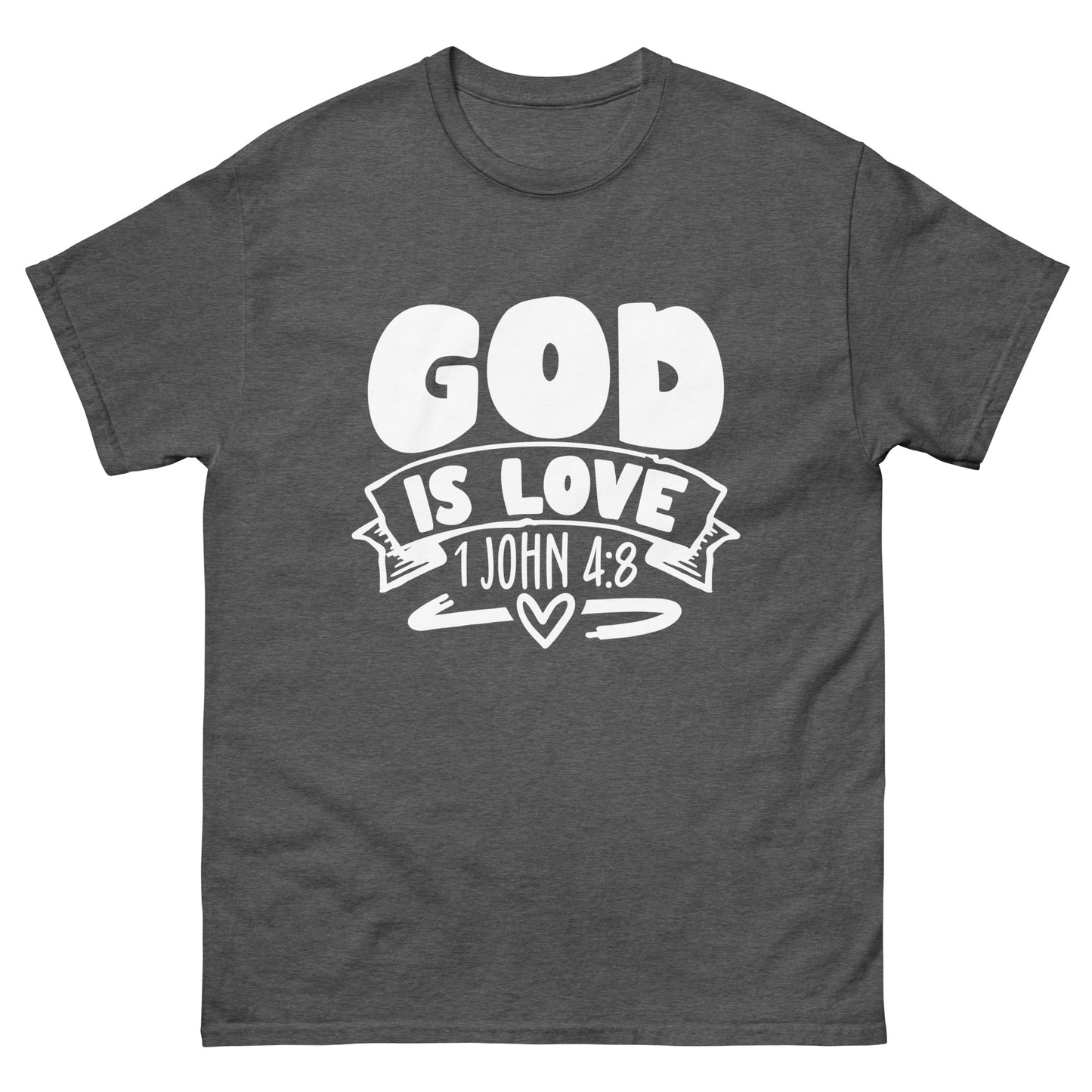 God is Love (White design) - Men's classic tee