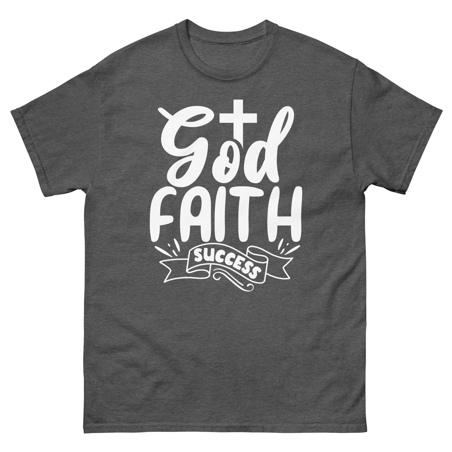 God Faith Success (White design) - Men's classic tee