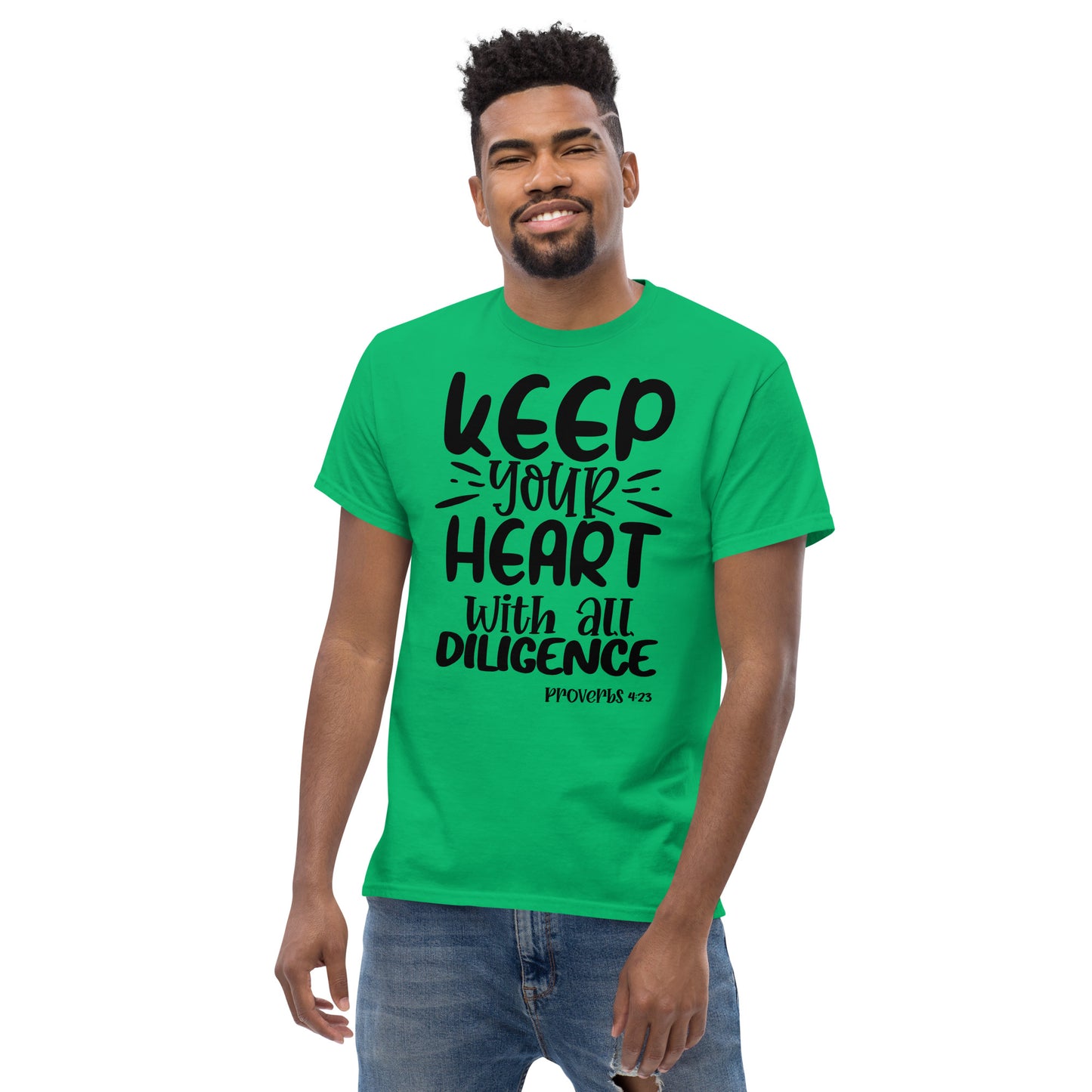Keep Your Heart (Black design) - Men's classic tee