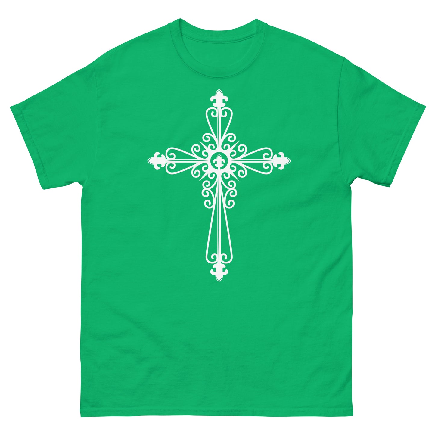 Faithful Cross (White design) - Men's classic tee