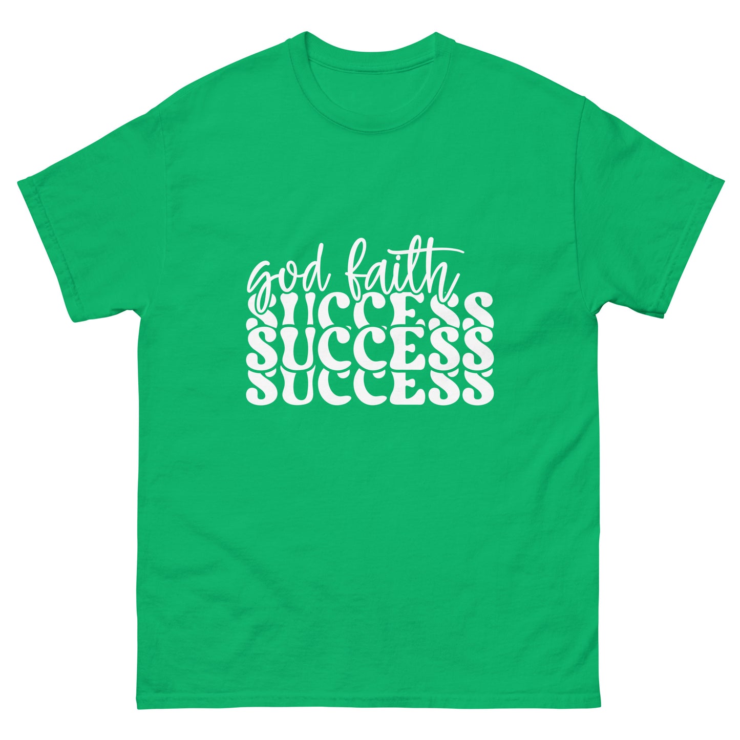 God faith success (White design) - Men's classic tee