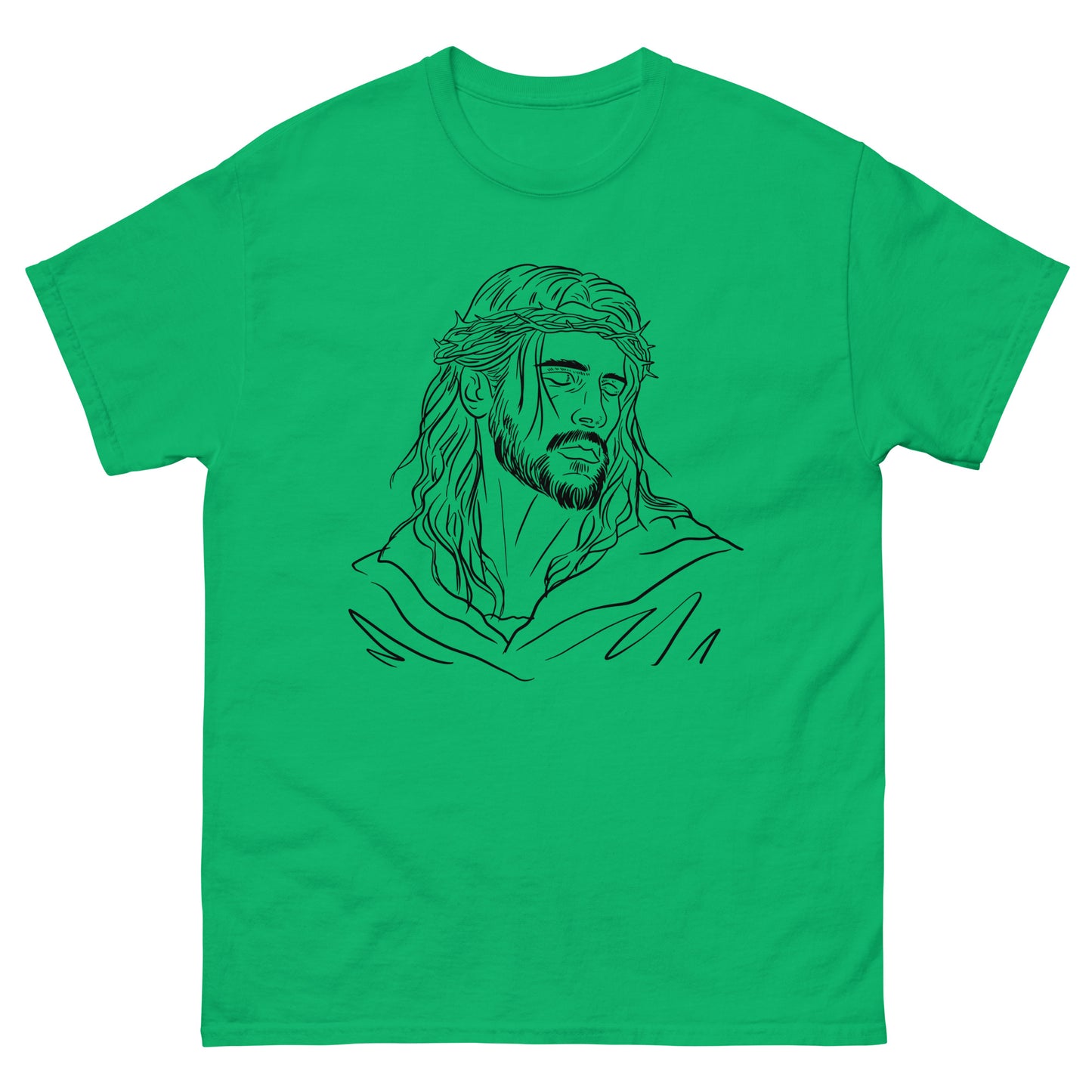 God Drawing (Black design) - Men's classic tee