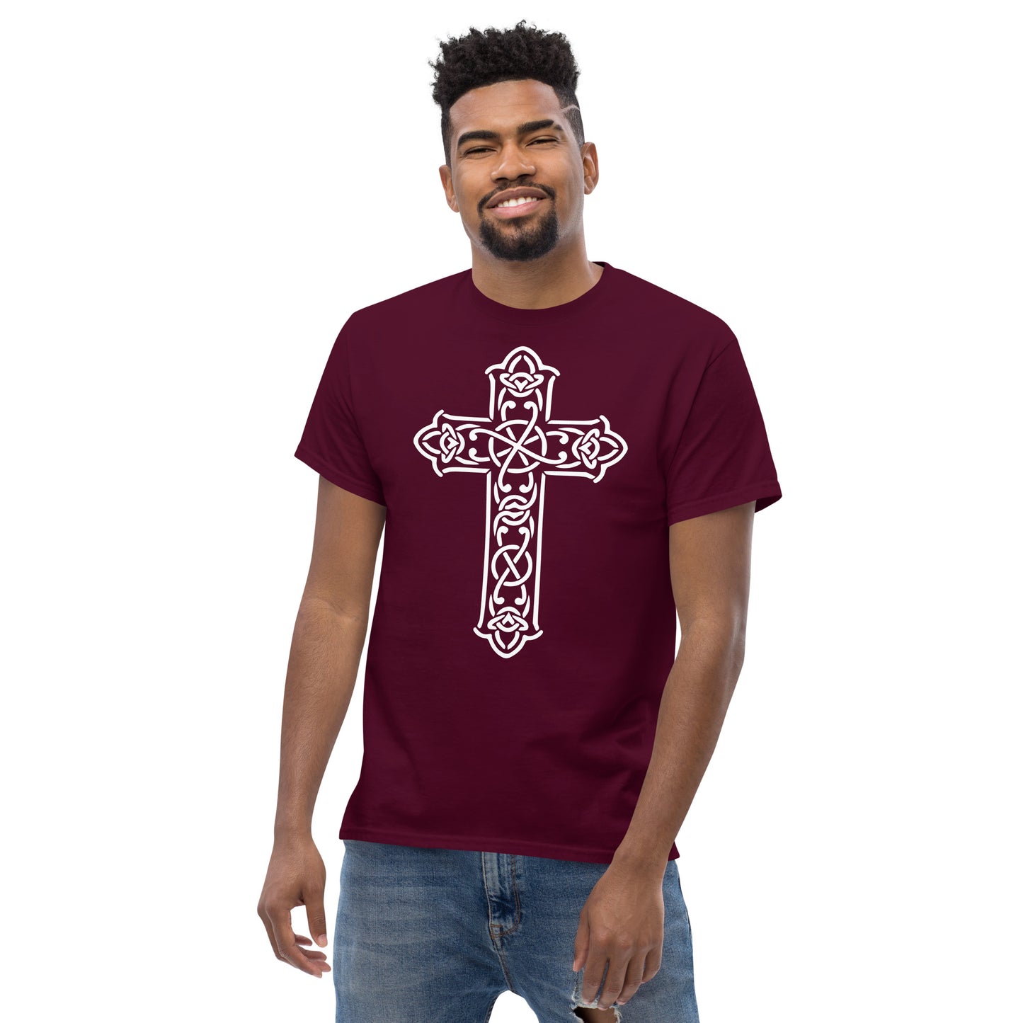 Cross (White design) - Men's classic tee