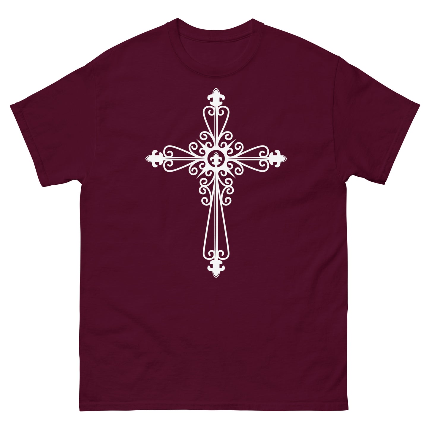 Faithful Cross (White design) - Men's classic tee