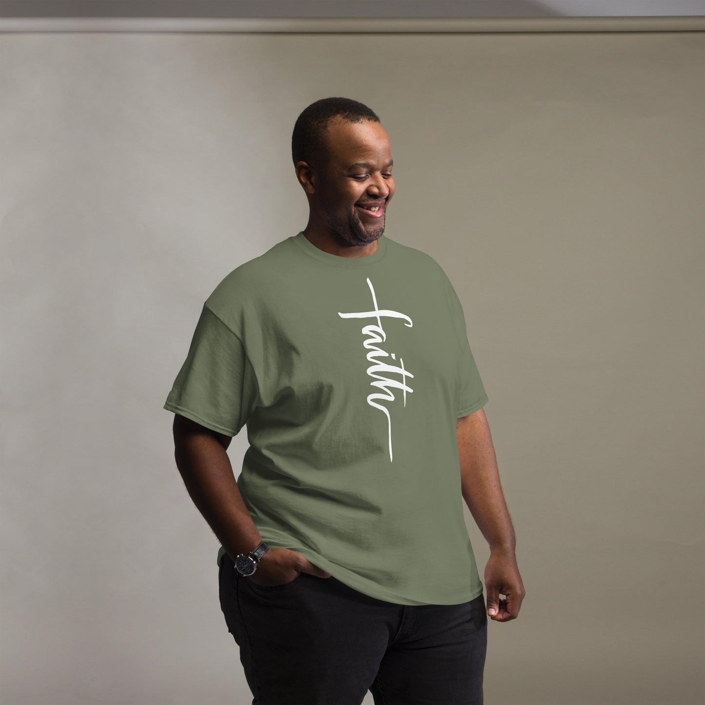 Faith (White design) - Men's classic tee
