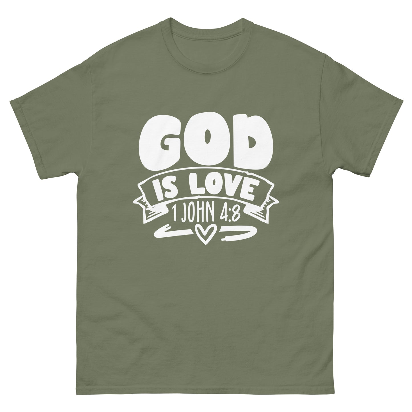 God is Love (White design) - Men's classic tee
