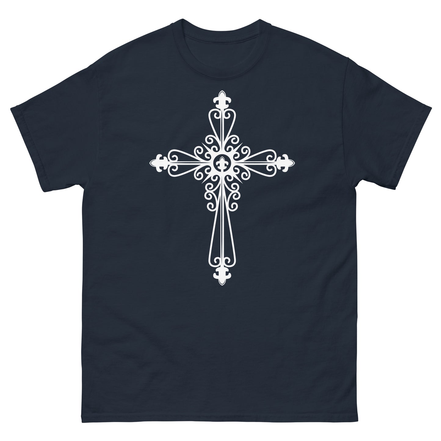 Faithful Cross (White design) - Men's classic tee
