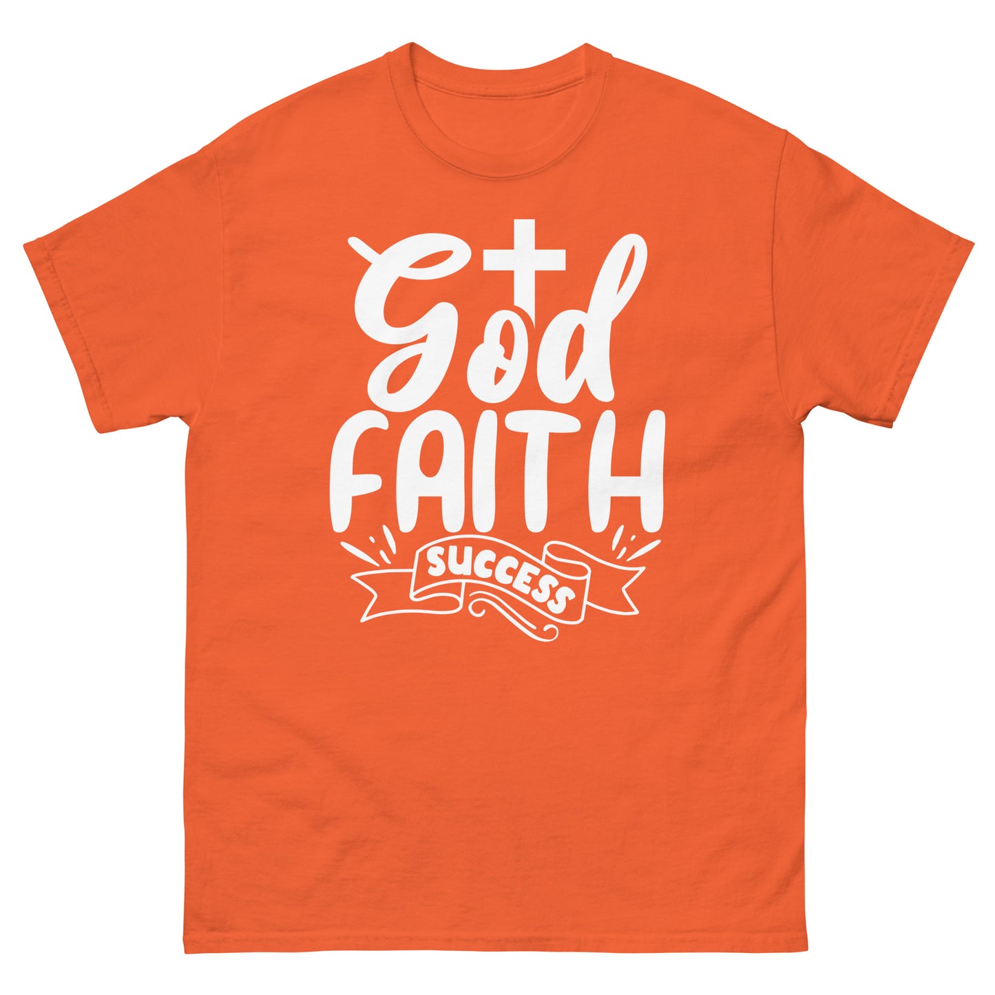 God Faith Success (White design) - Men's classic tee