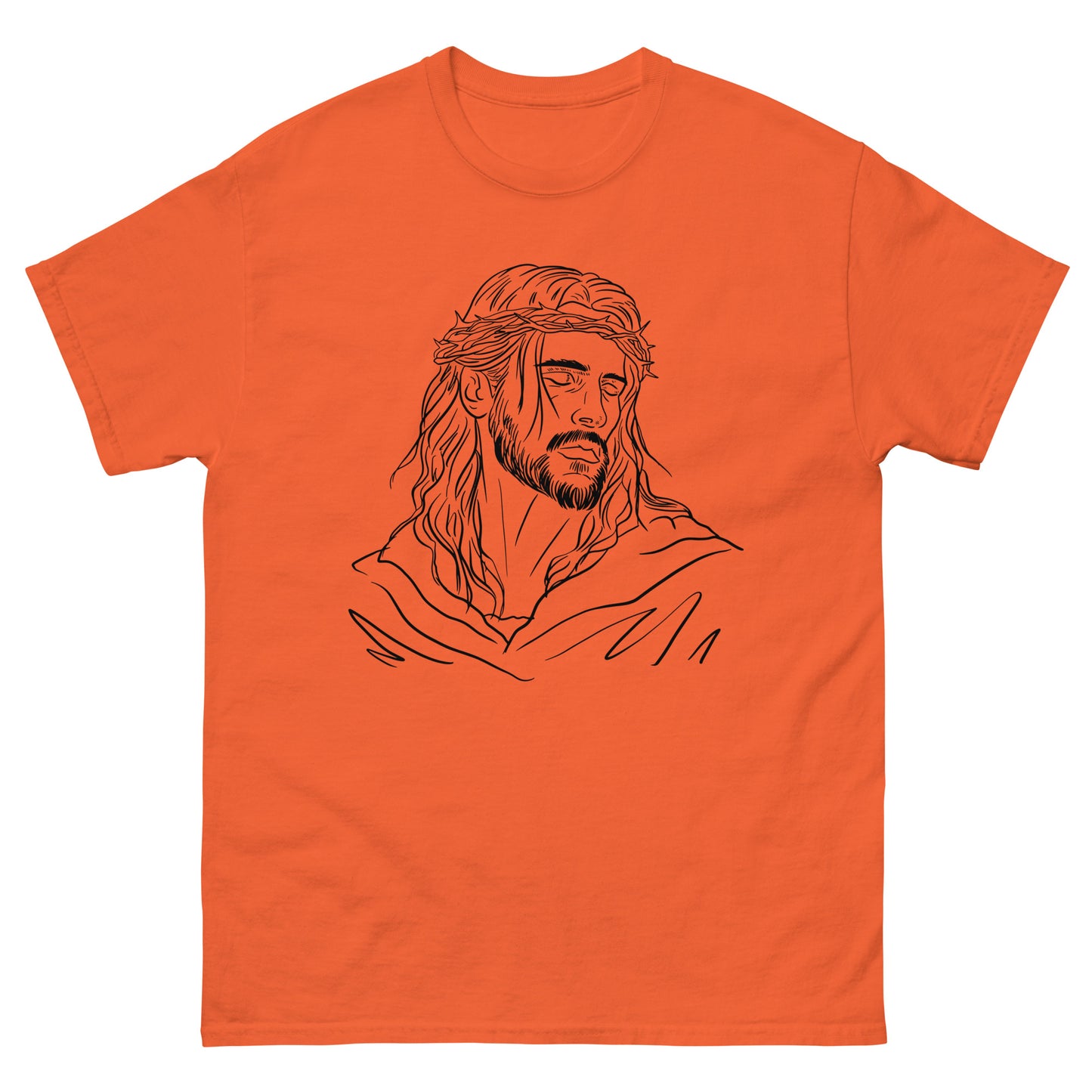God Drawing (Black design) - Men's classic tee