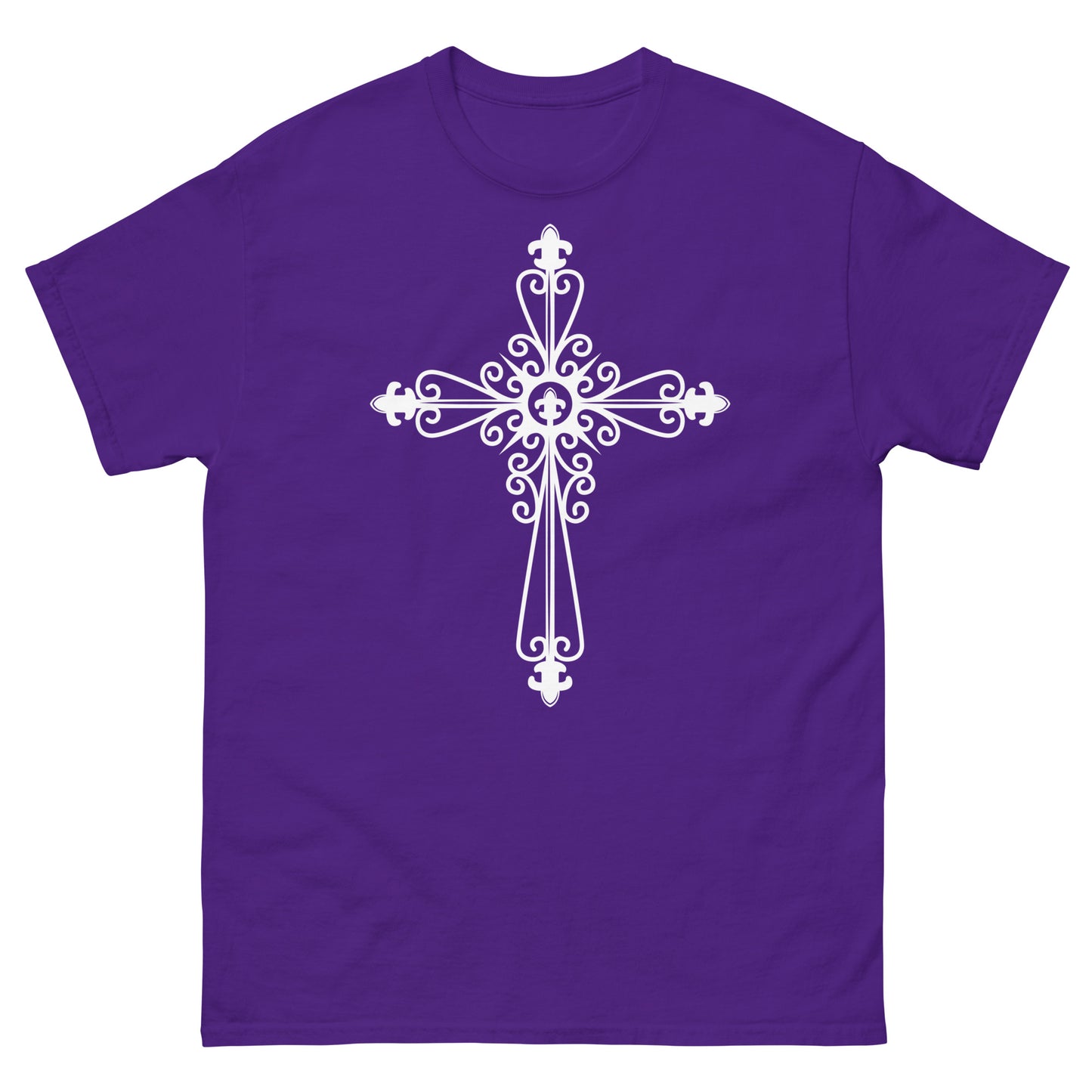 Faithful Cross (White design) - Men's classic tee