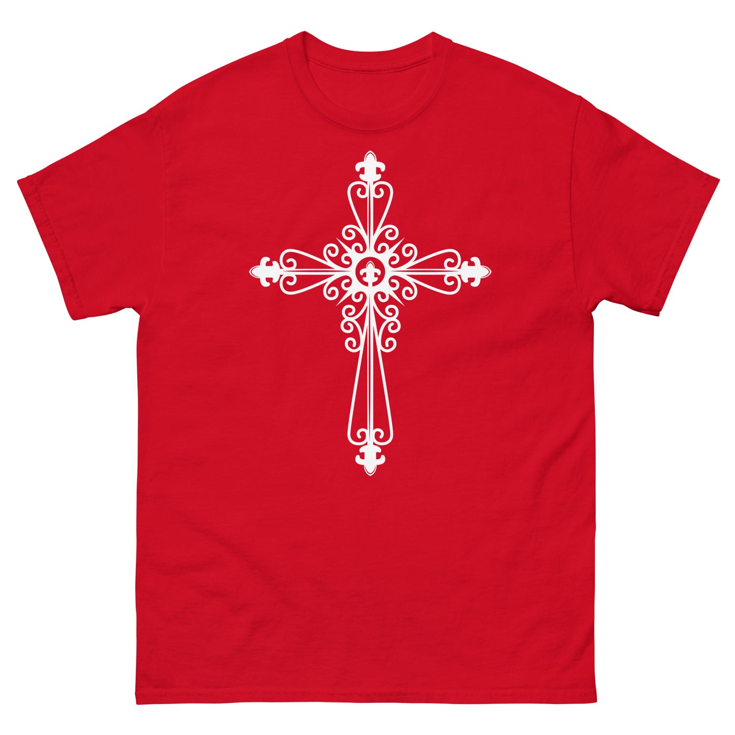Faithful Cross (White design) - Men's classic tee