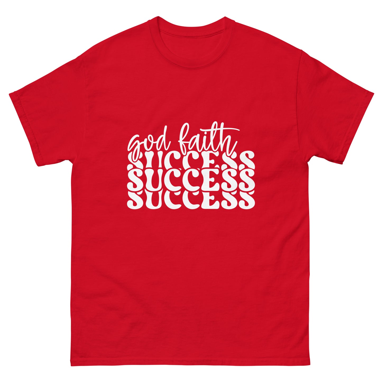 God faith success (White design) - Men's classic tee