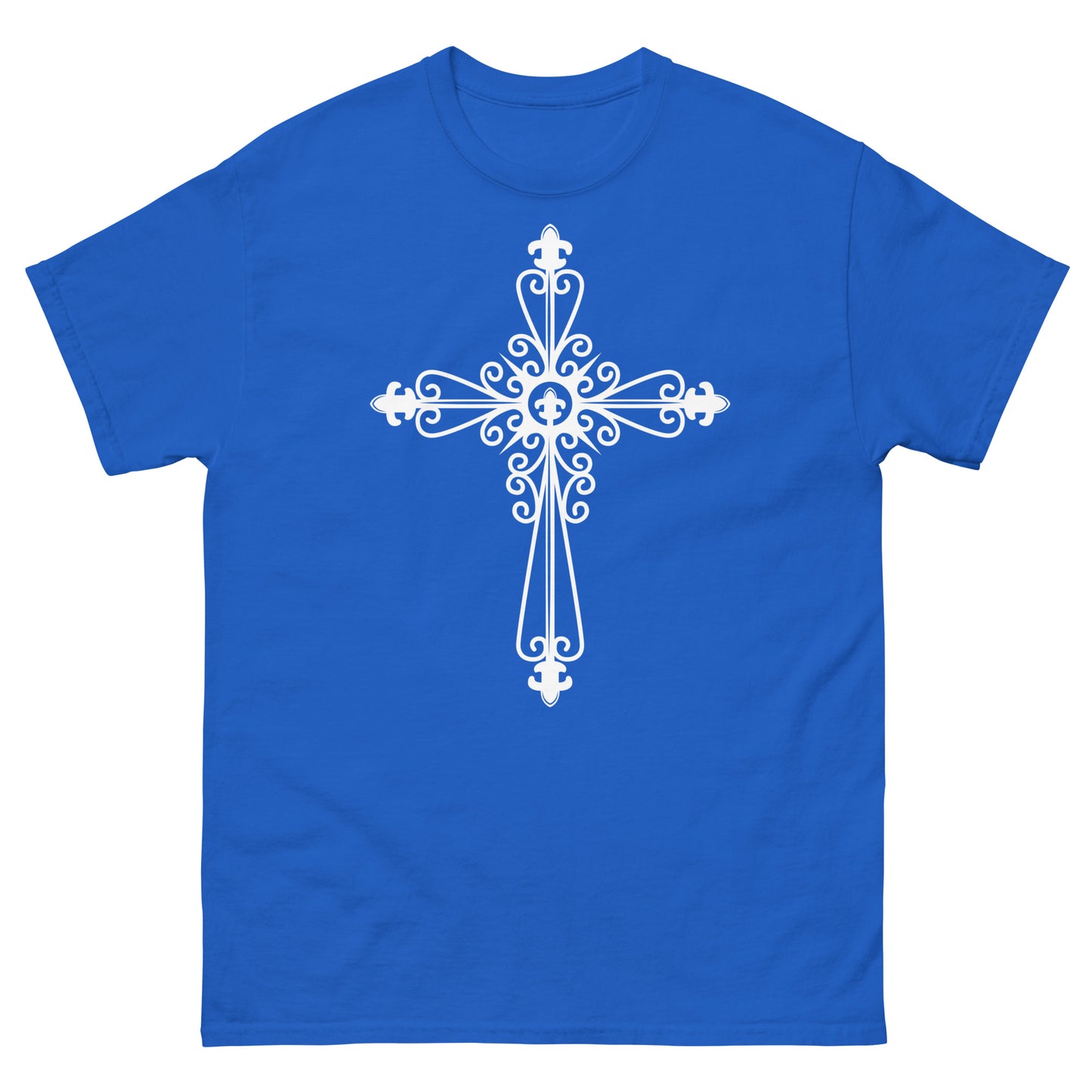Faithful Cross (White design) - Men's classic tee