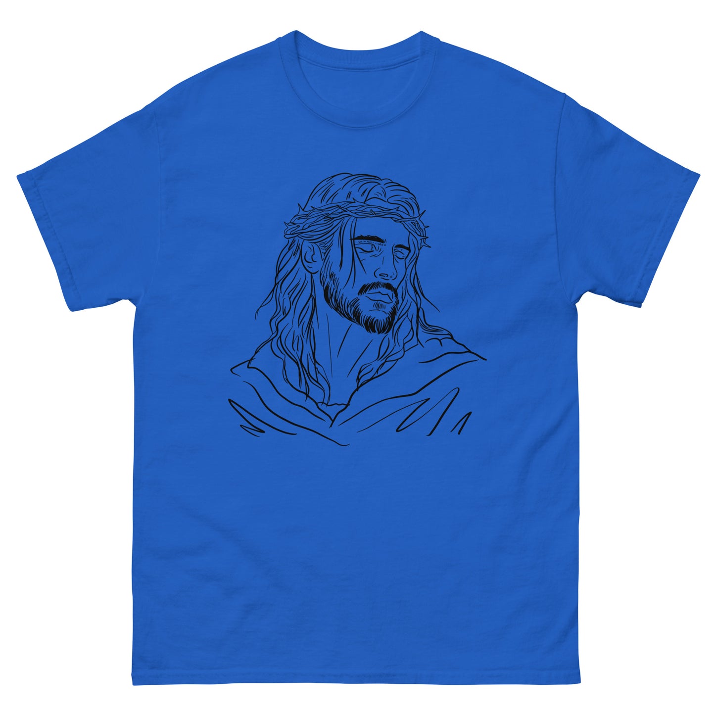 God Drawing (Black design) - Men's classic tee
