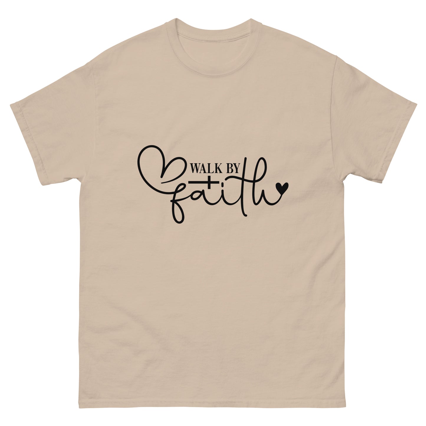 Walk by Faith (Black design)- Men's classic tee