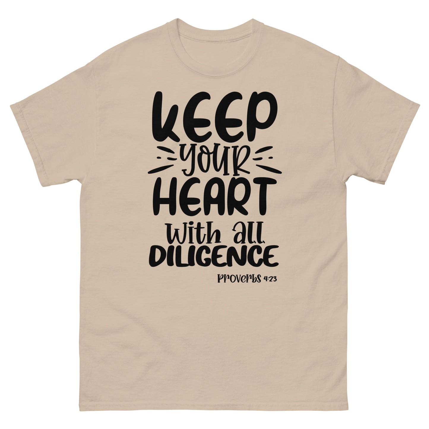 Keep Your Heart (Black design) - Men's classic tee