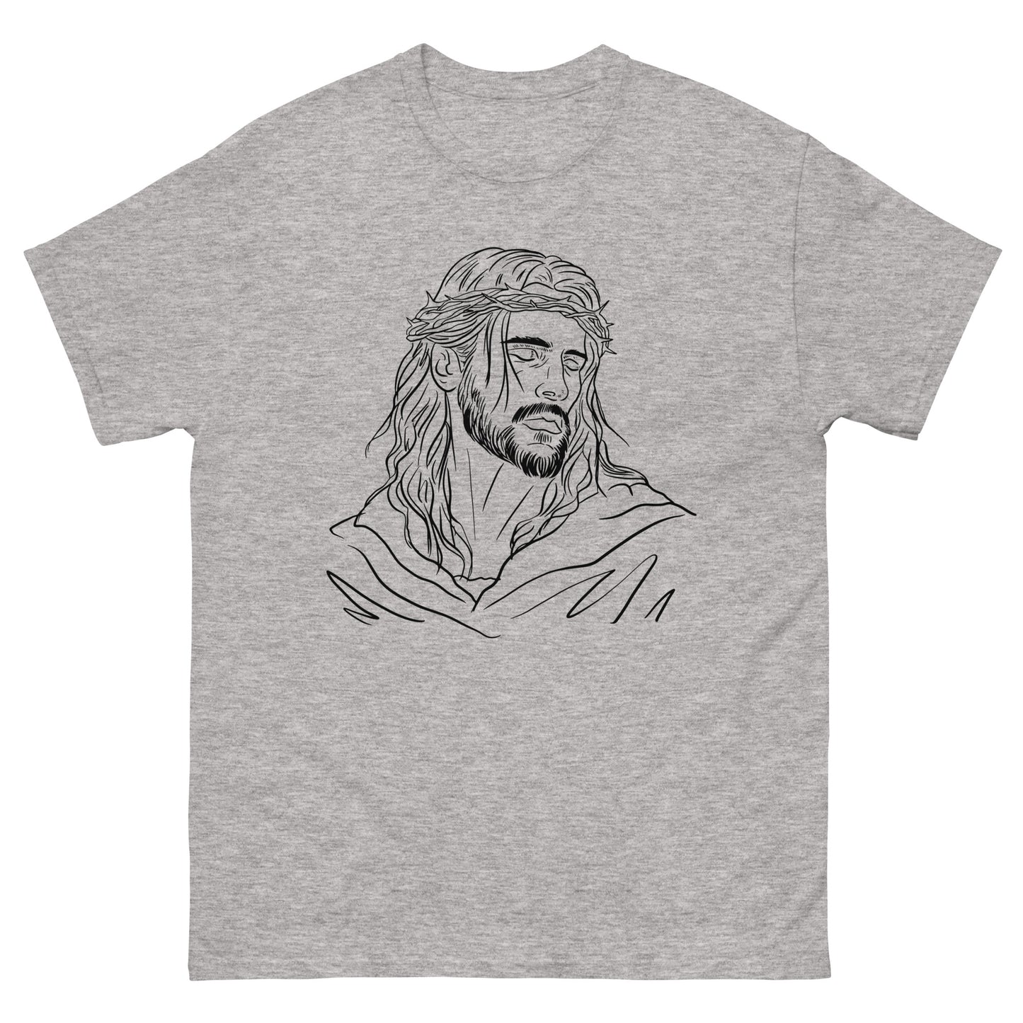 God Drawing (Black design) - Men's classic tee