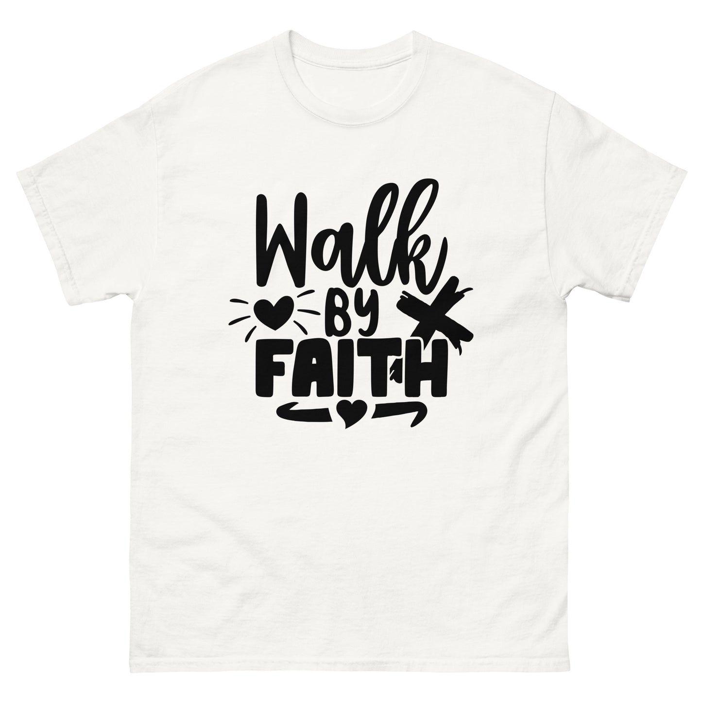 Walk by faith (black design) - Men's classic tee