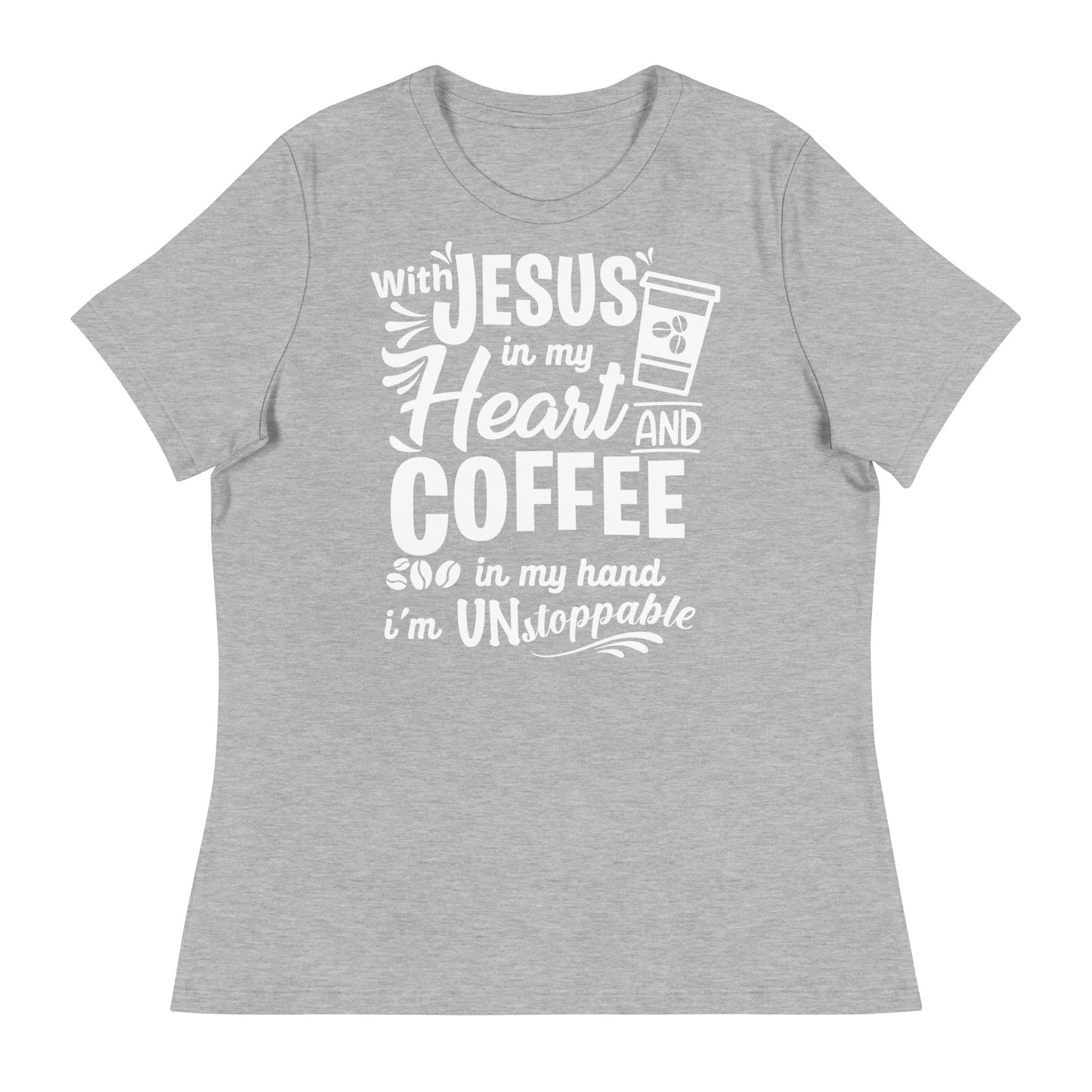 Coffee (Black design) - Women's Relaxed T-Shirt