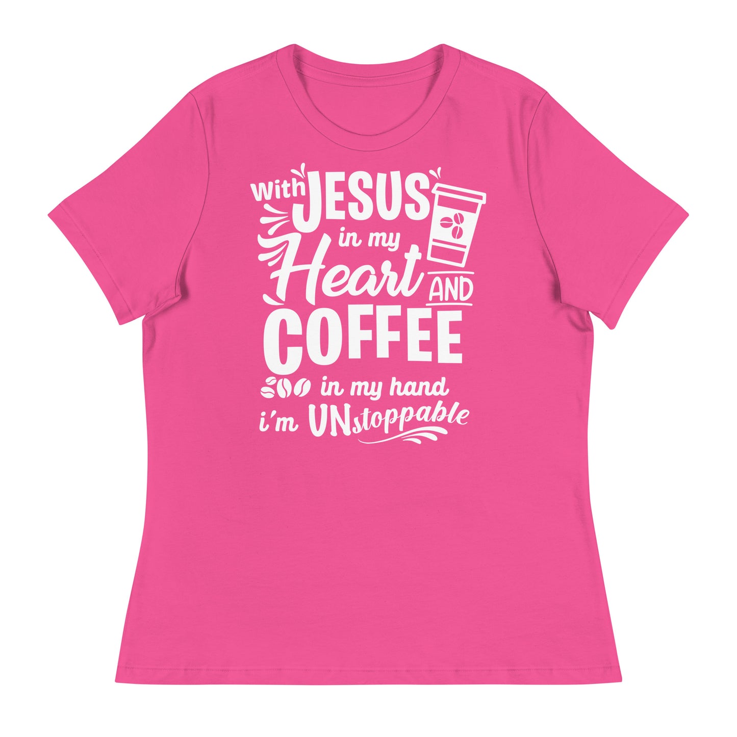 Coffee (Black design) - Women's Relaxed T-Shirt
