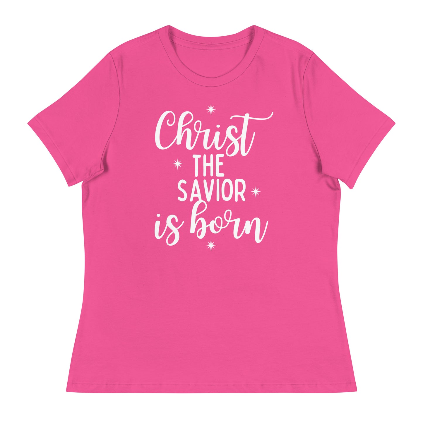 Christ the Savior is Born - Women's Relaxed Christmas T-Shirt