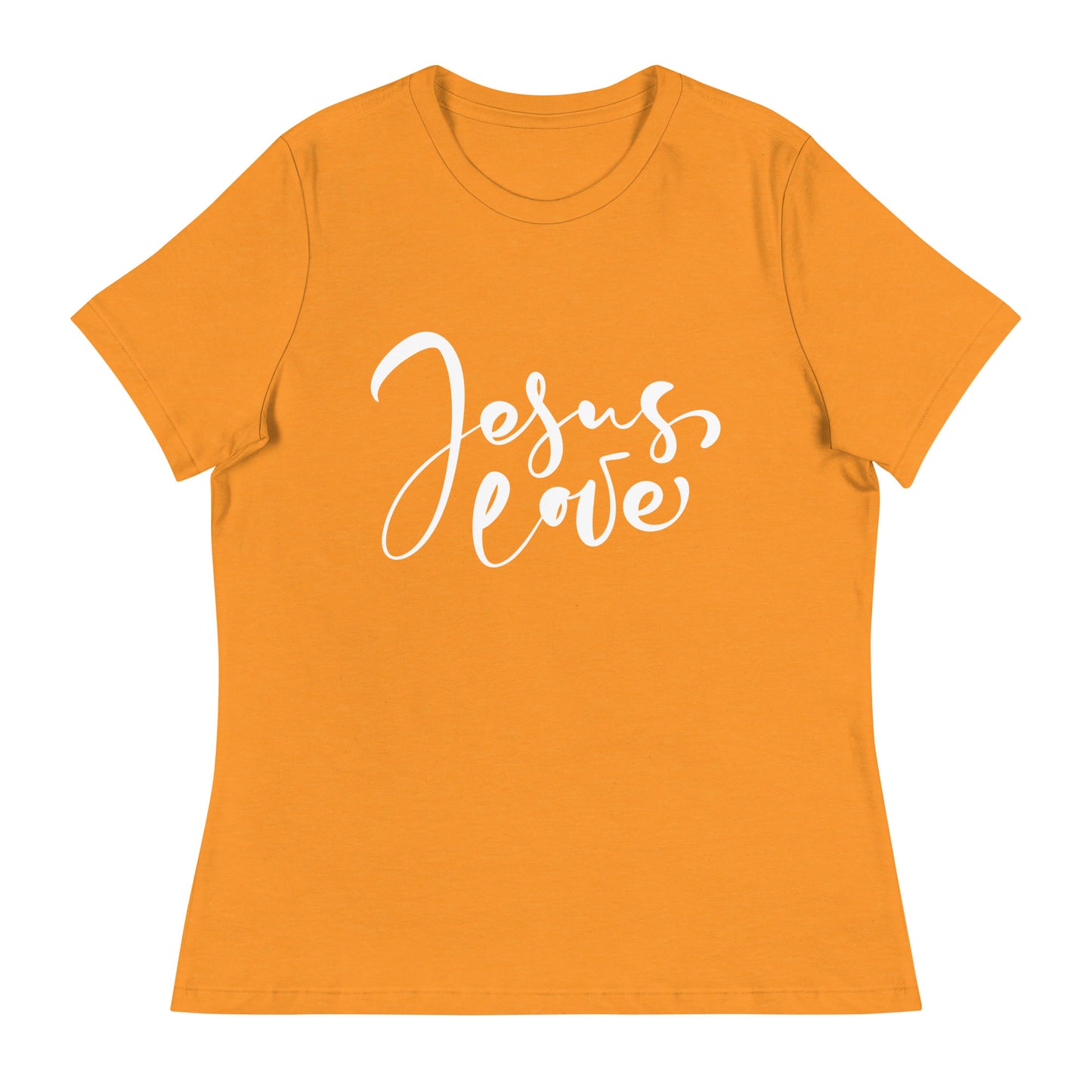 Jesus Love (White design) - Women's Relaxed T-Shirt