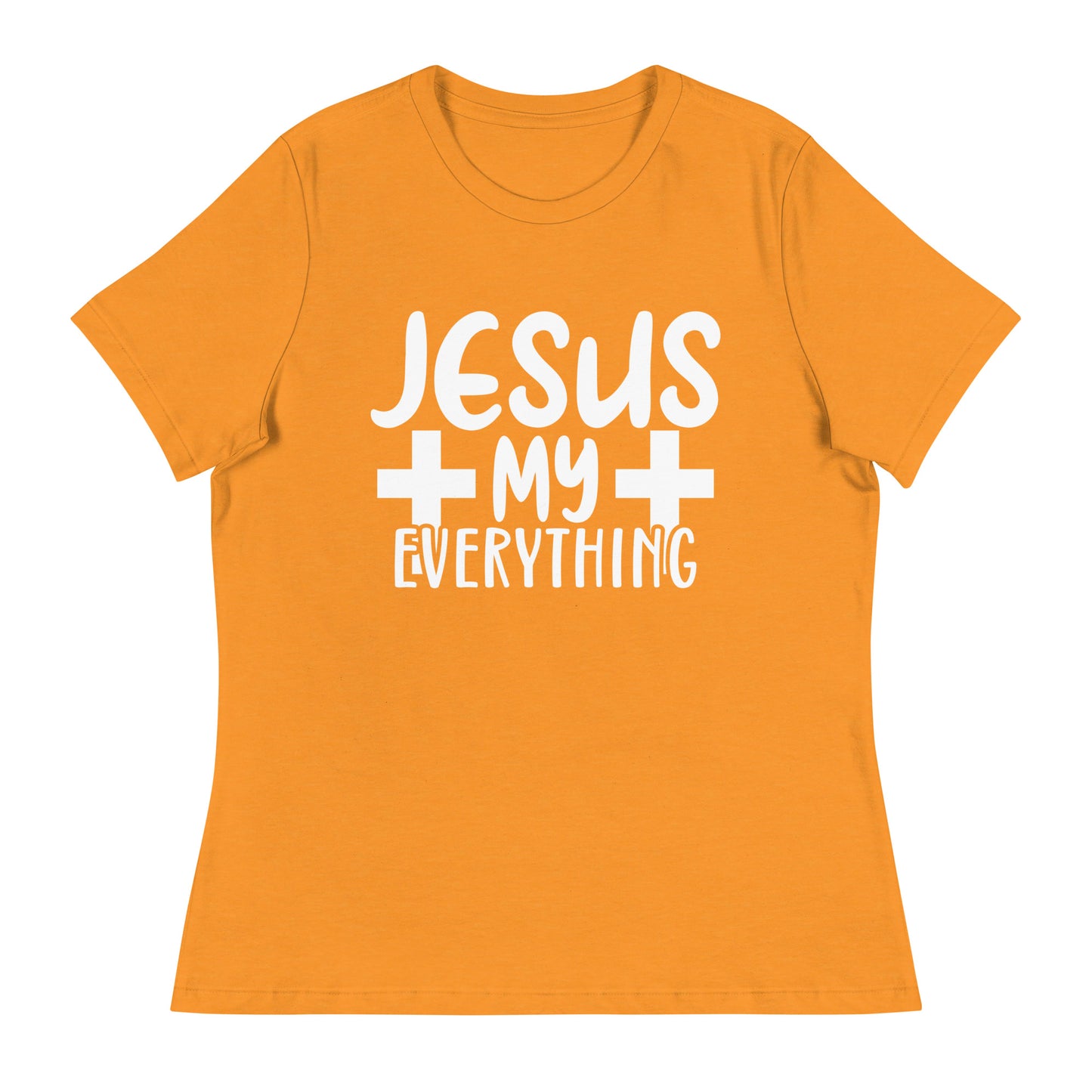 Jesus, My Everything (White design) - Women's Relaxed T-Shirt