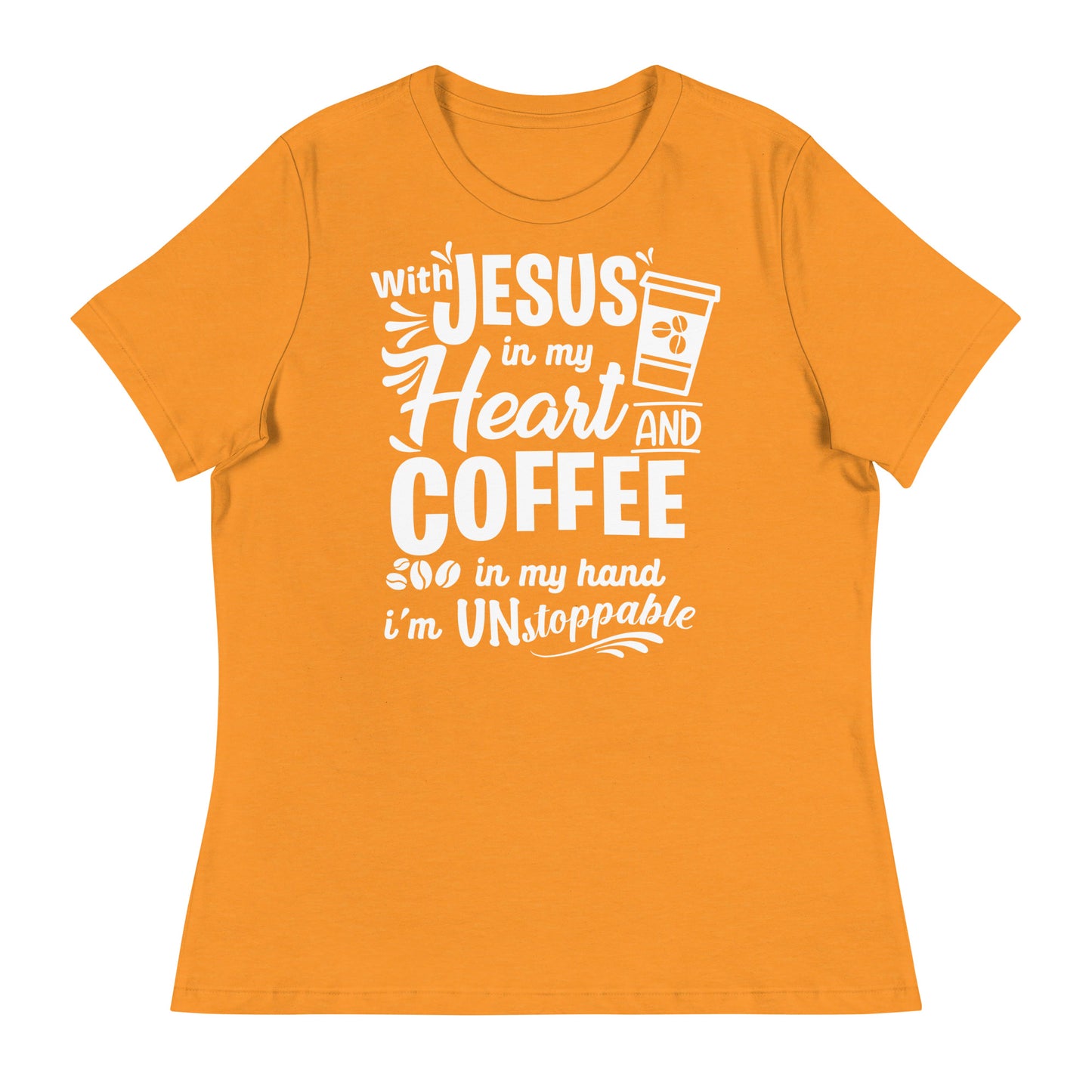 Coffee (Black design) - Women's Relaxed T-Shirt