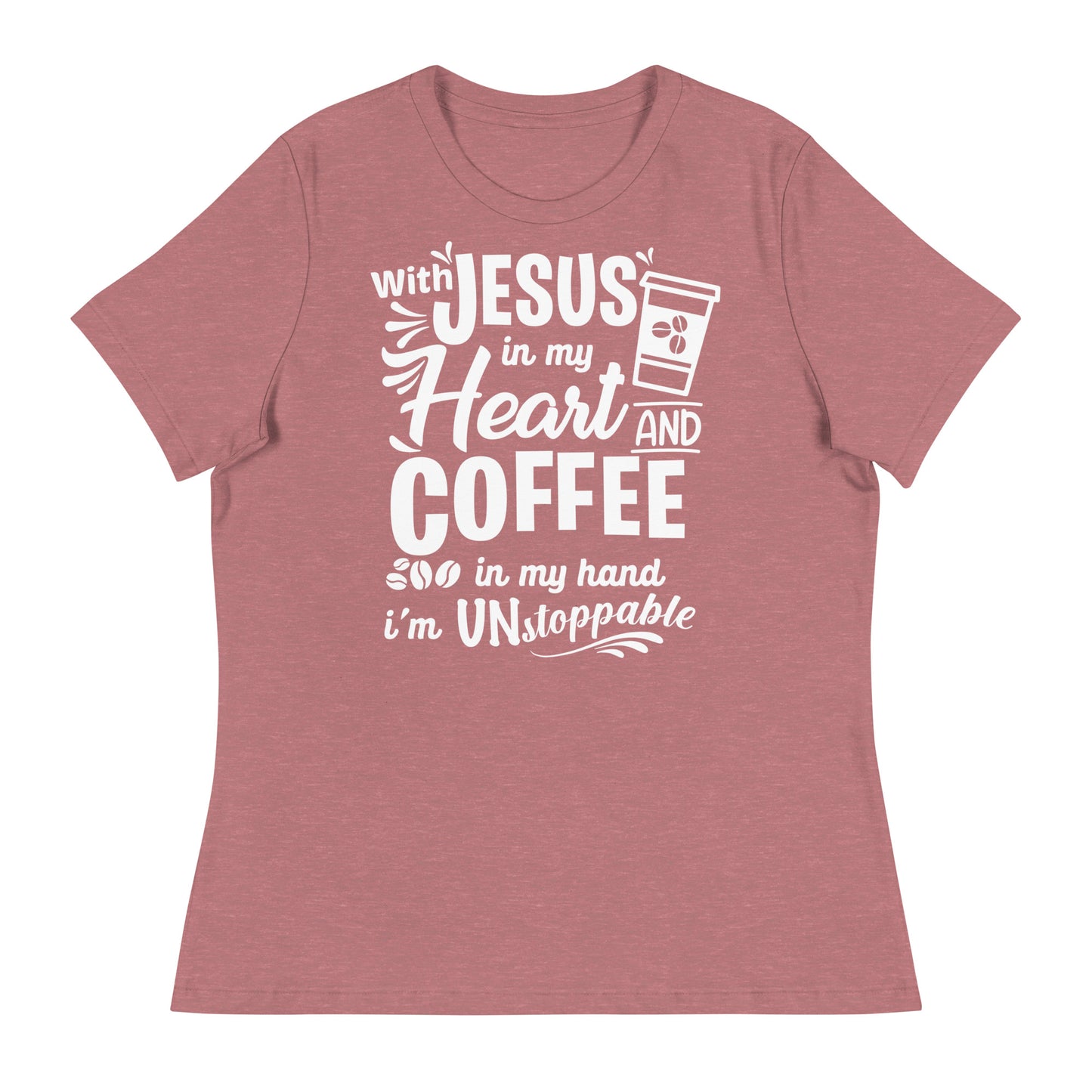 Coffee (Black design) - Women's Relaxed T-Shirt