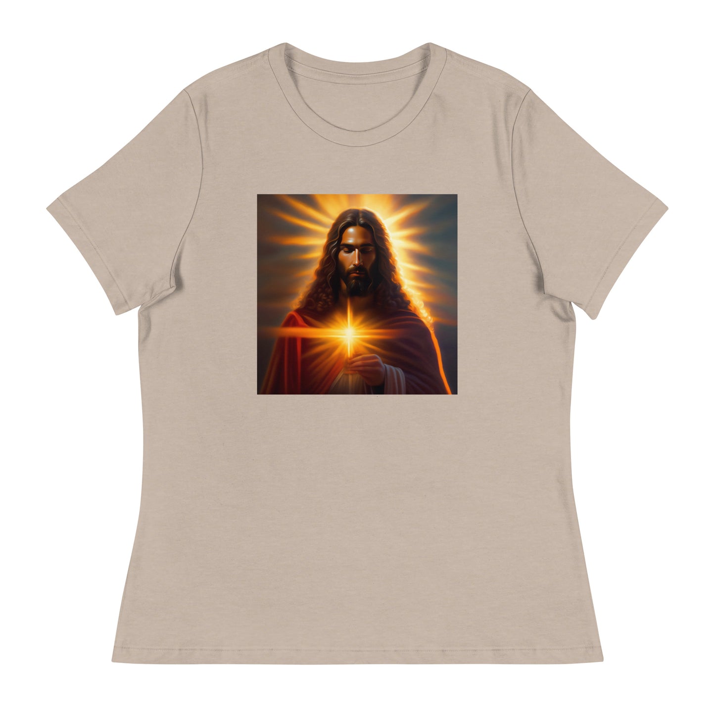 Full-color image of Jesus - Women's Relaxed T-Shirt