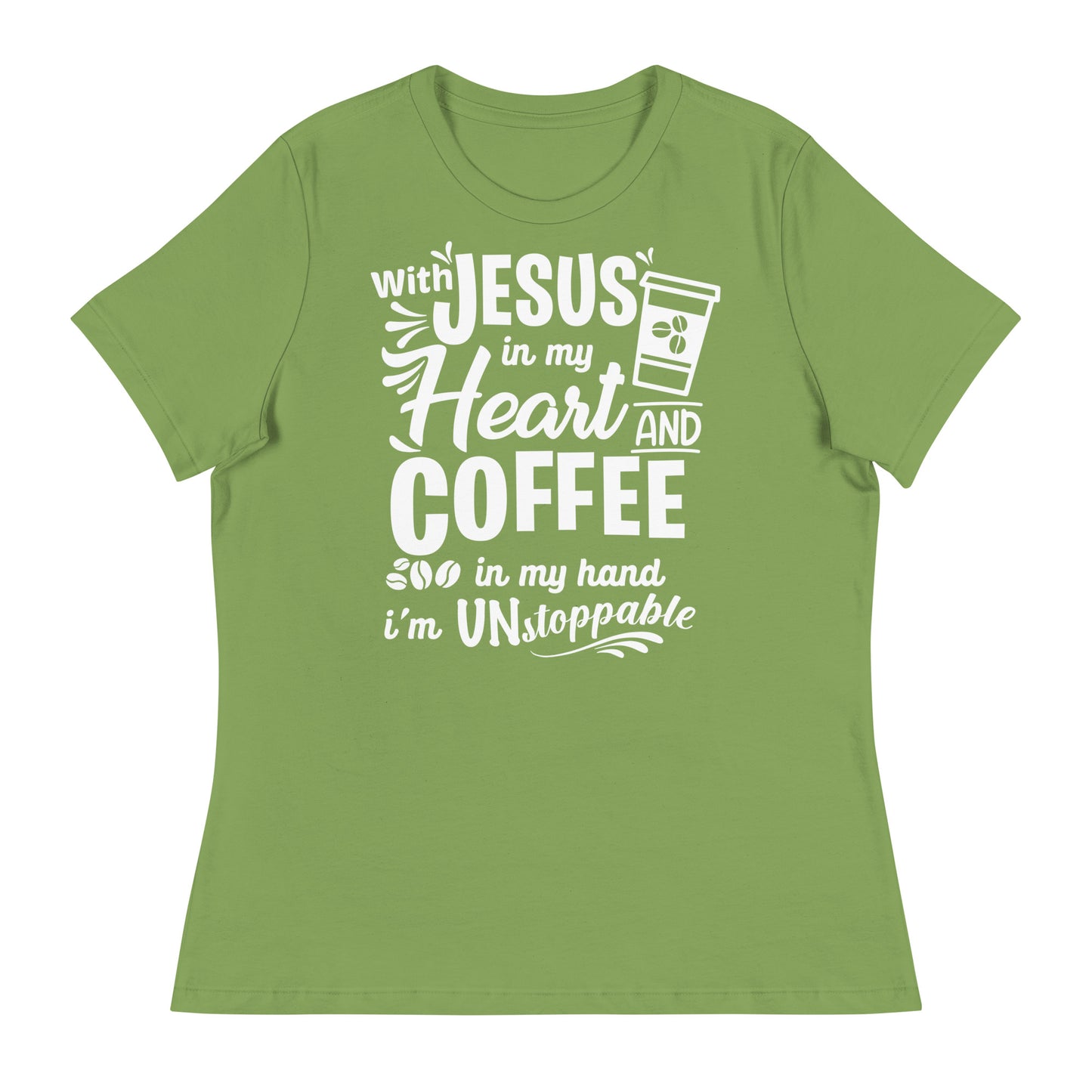 Coffee (Black design) - Women's Relaxed T-Shirt