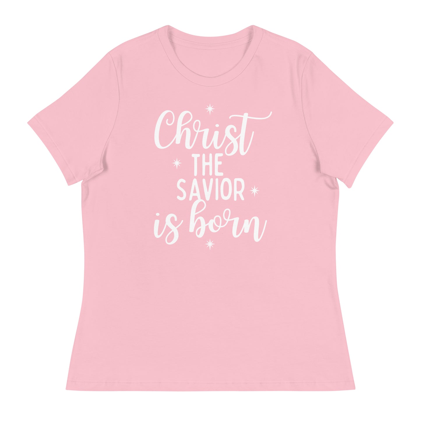 Christ the Savior is Born - Women's Relaxed Christmas T-Shirt