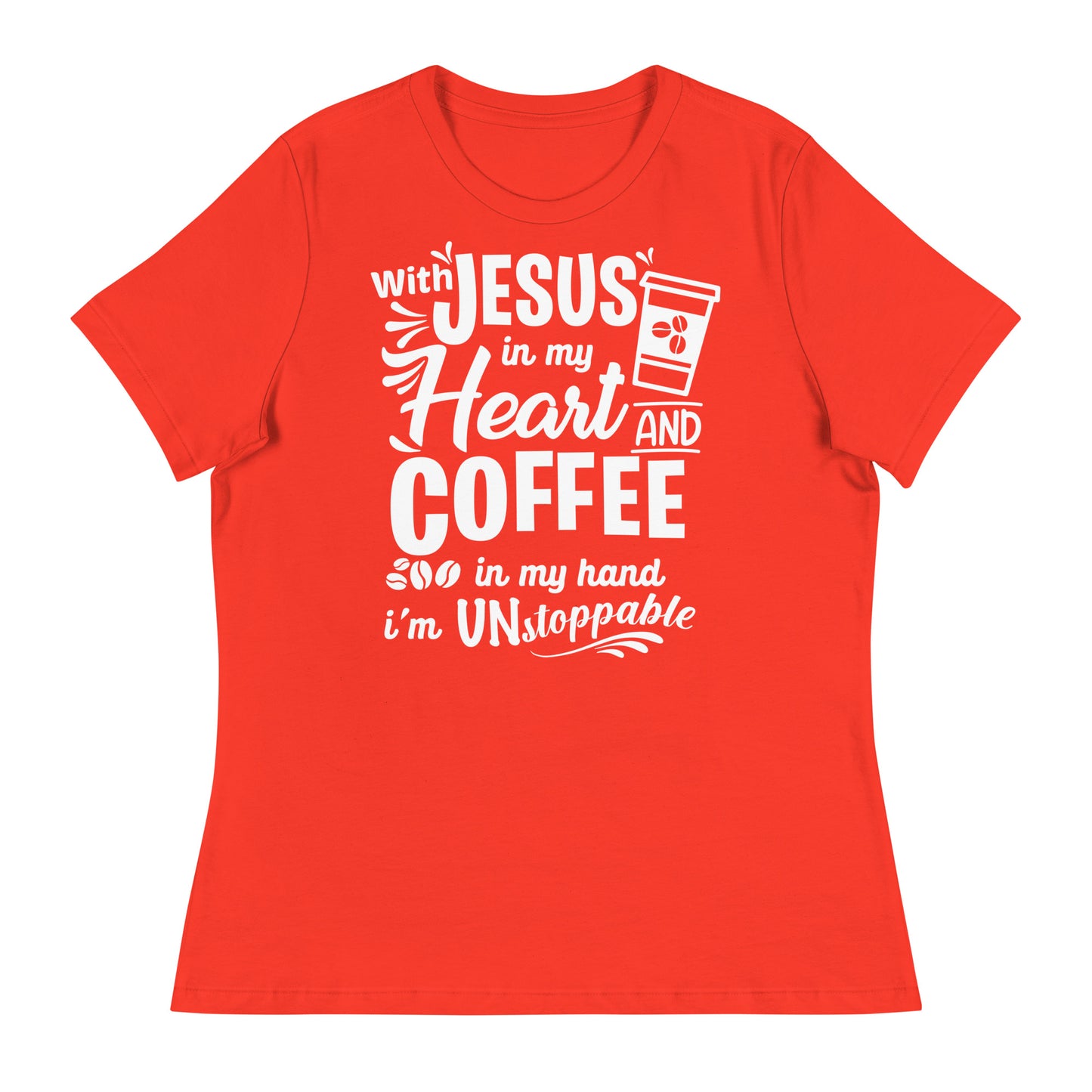 Coffee (Black design) - Women's Relaxed T-Shirt