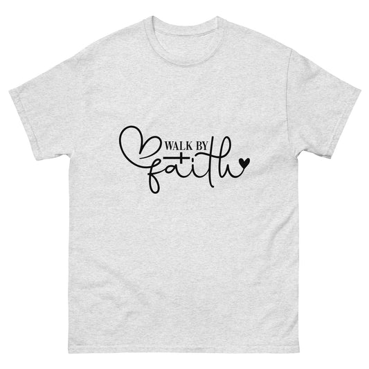 Walk by Faith (Black design)- Men's classic tee