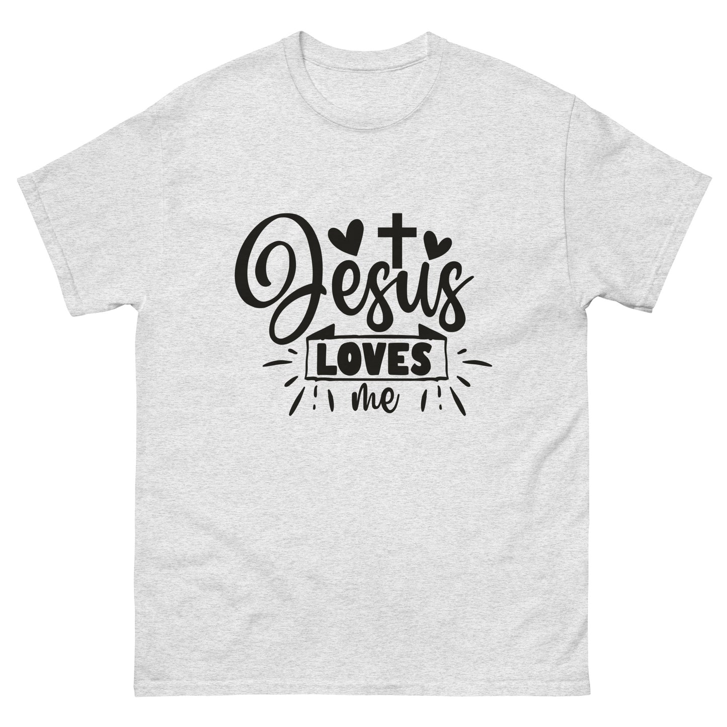 Jesus Loves Me (Black design) - Men's classic tee